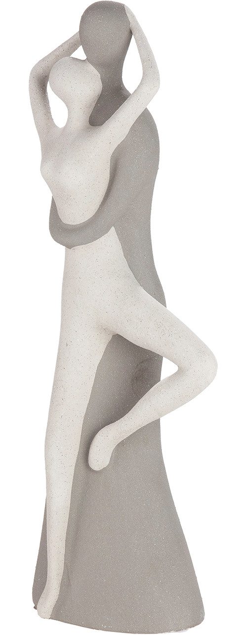 GILDE Skulptur Figur Monroe weiß H. 45 cm (1 St), Frauenfigur abstrakter Stil sitzende Pose Wohnaccessoire