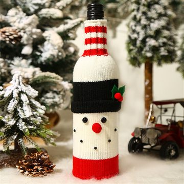 HALWEI Weinflaschenhalter 3 Stück Weihnachten Pullover Wein Flasche Staubbeutel, (3-St)