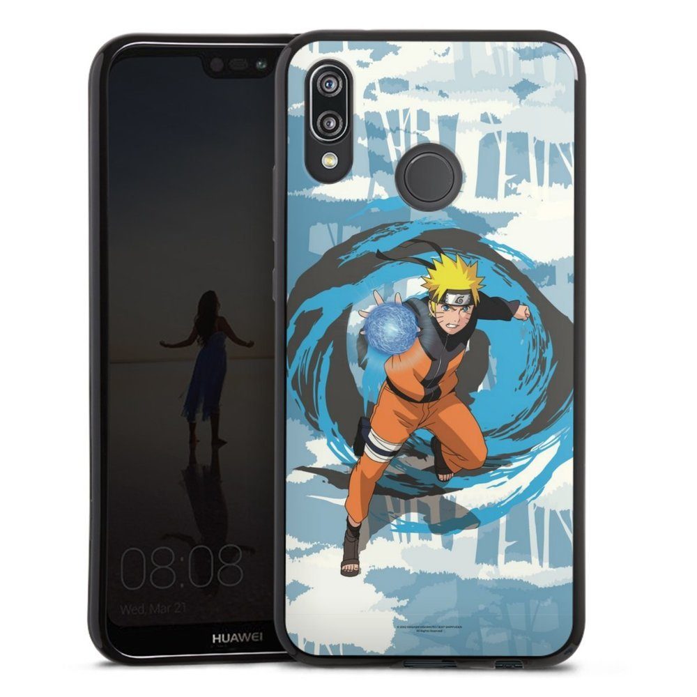 DeinDesign Handyhülle Offizielles Lizenzprodukt Manga Naruto Shippuden  Naruto Rasengan, Huawei P20 Lite Silikon Hülle Bumper Case Handy Schutzhülle