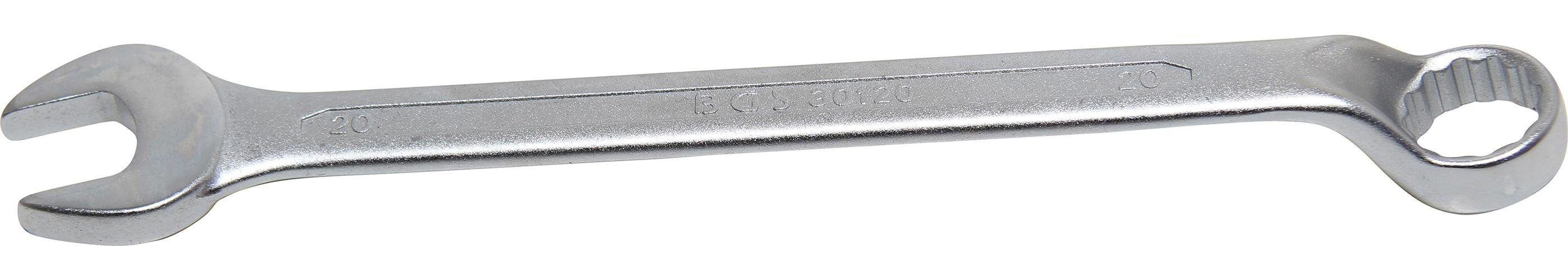 BGS technic Maulschlüssel Maul-Ringschlüssel, gekröpft, SW 20 mm
