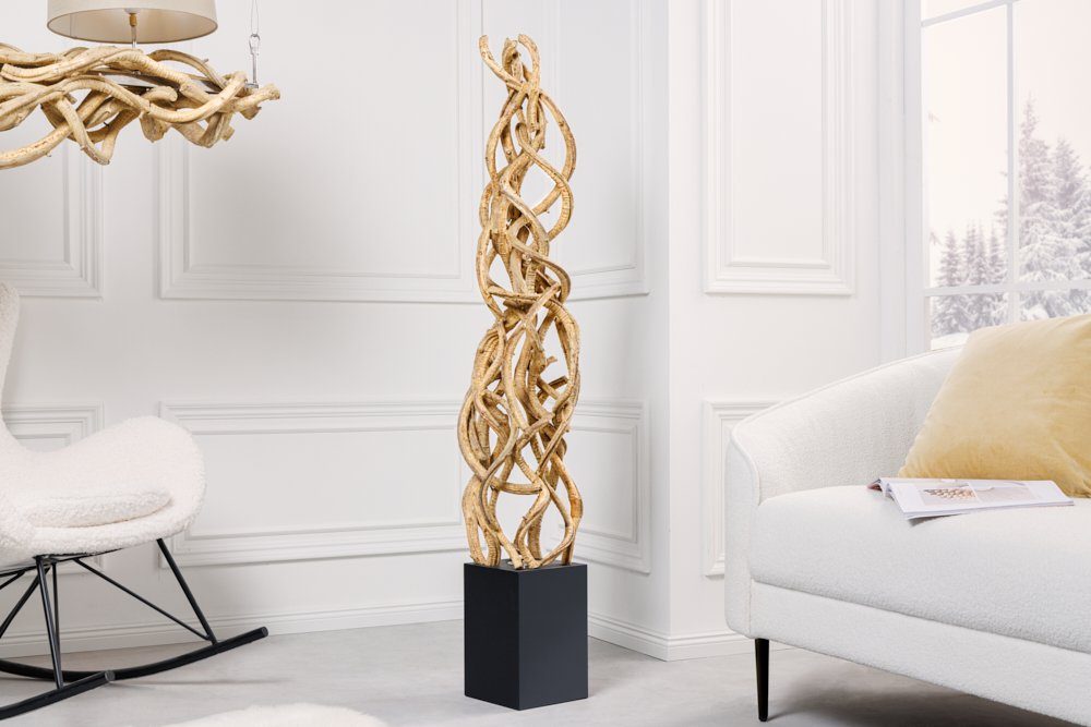 riess-ambiente Stehlampe VIGNE 150cm natur, Ein-/Ausschalter, ohne Leuchtmittel, Wohnzimmer · Massivholz · Schlafzimmer · Landhausstil