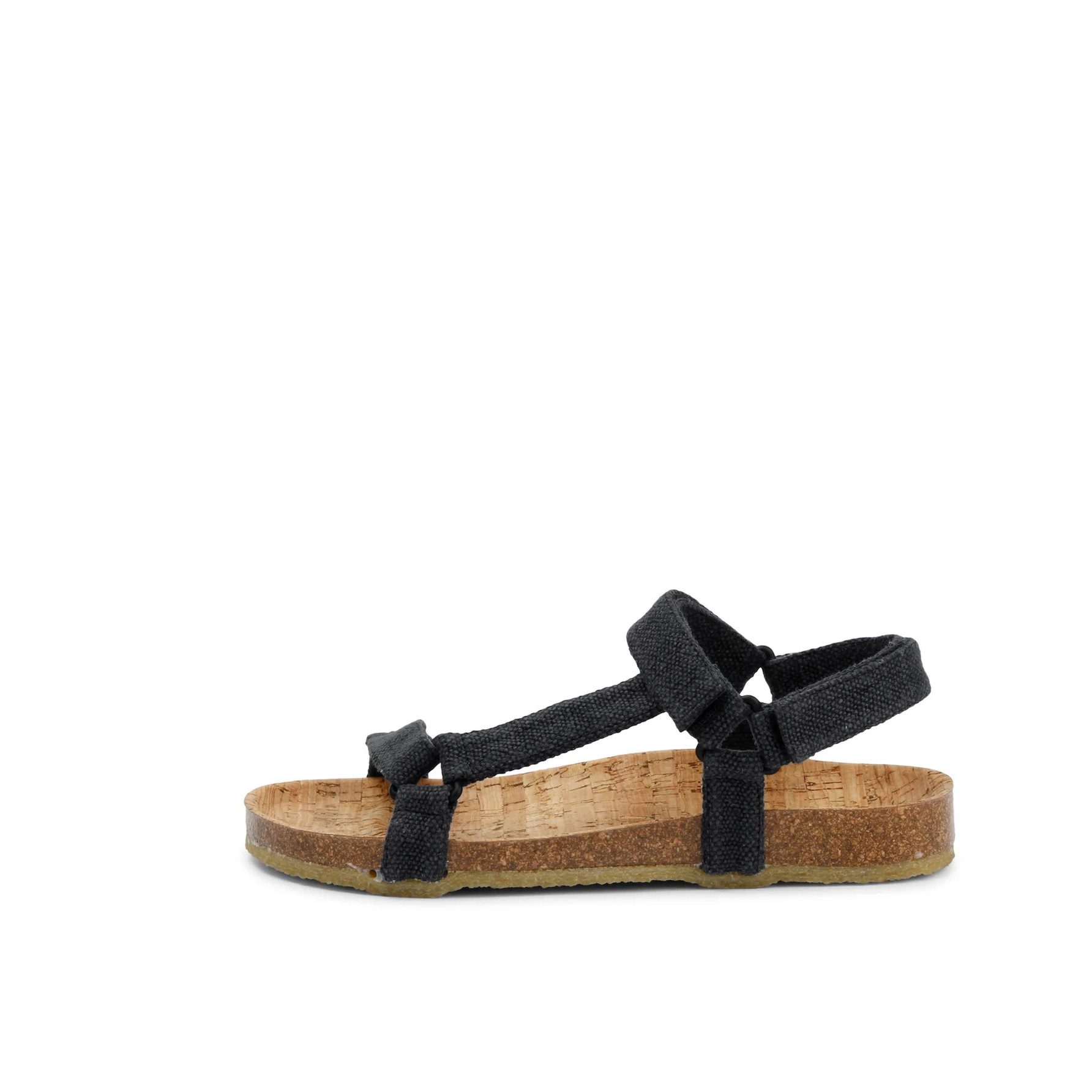 Grand Step Shoes Levi Hemp schwarz Damen Sandale