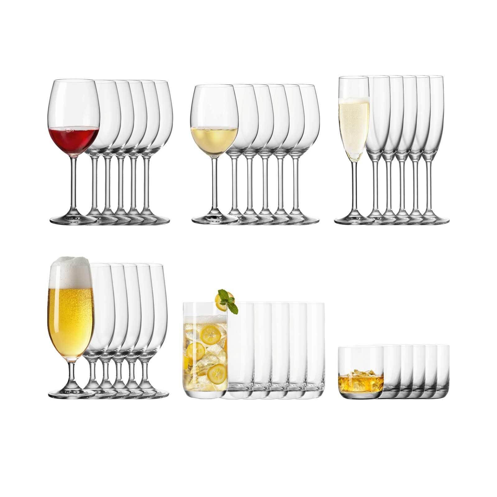 LEONARDO Glas Daily Komplettgläserset, 36-tlg., Glas