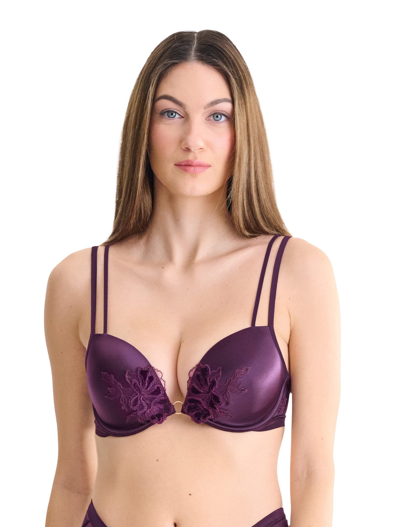 Lisca Push-up-BH Push-up BH Velvet Luxe (Stück, 1-tlg) Push up Schalen Cups, mit Bügel, mit Spitze besetzt