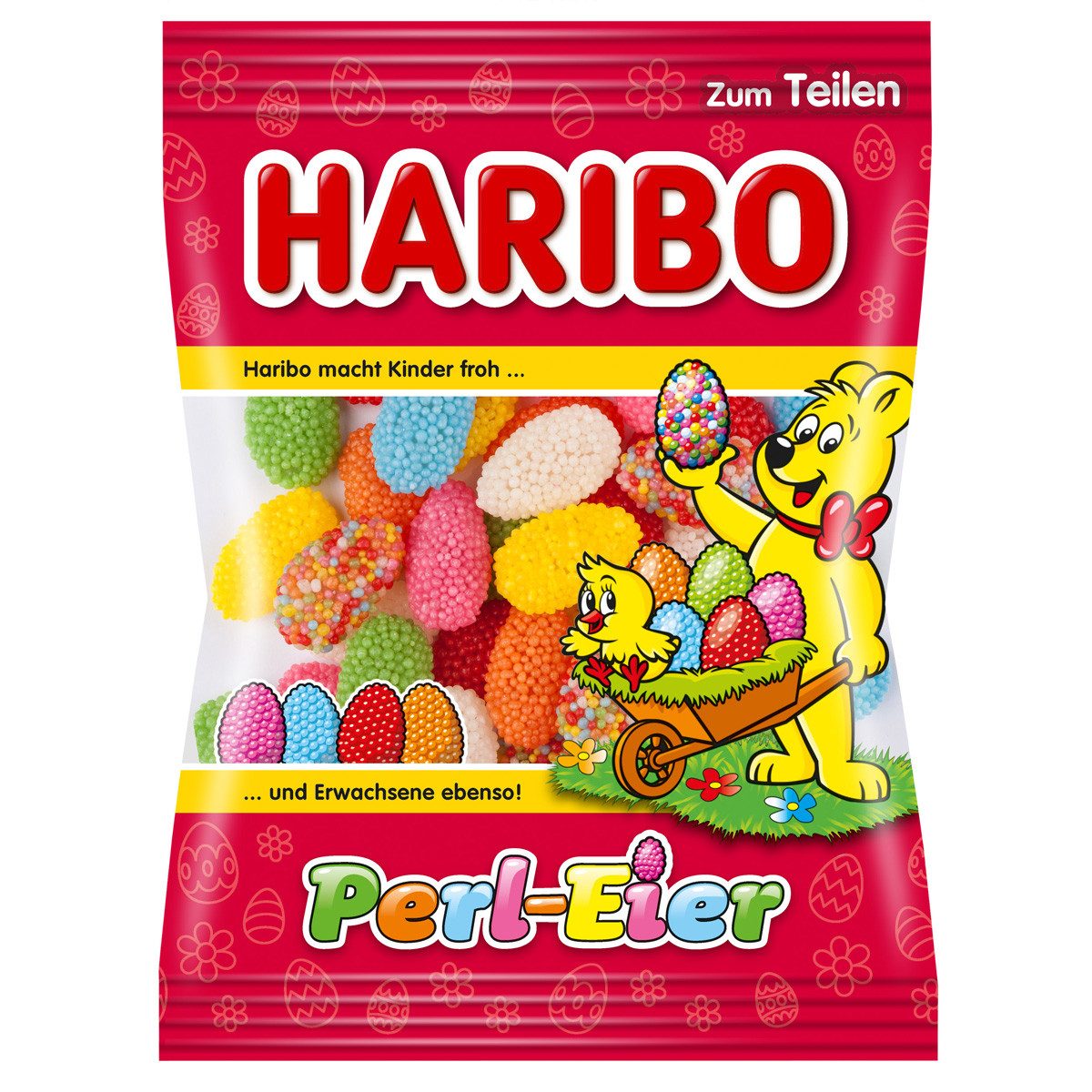 HARIBO Süßigkeit, Haribo Perl Eier Bunte Gelee Eier passend zum Osterfest 200g