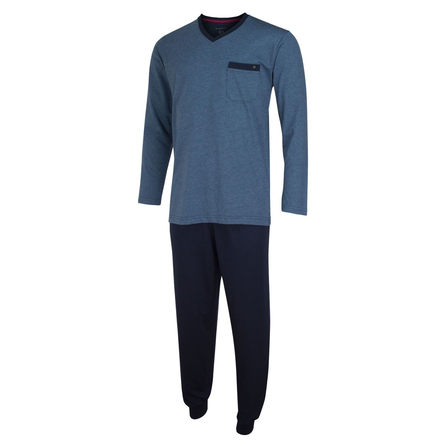 bugatti Pyjama Air Series (Set, 2 tlg) wärmeregulierend, bügelfrei, pflegeleicht, schnelltrocknend
