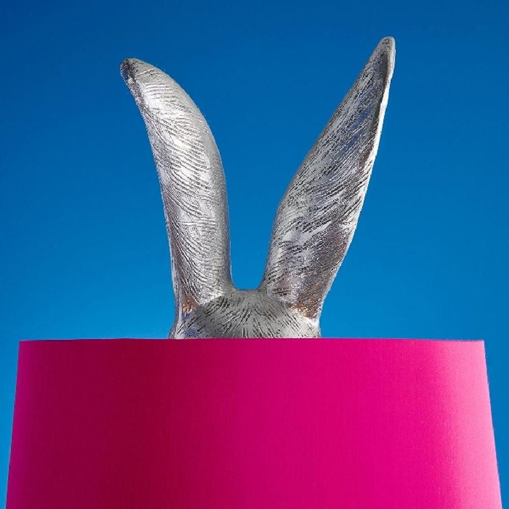 Werner Voß Osterhase Stehleuchte Hiding Rabbit Silber Magenta (115cm)