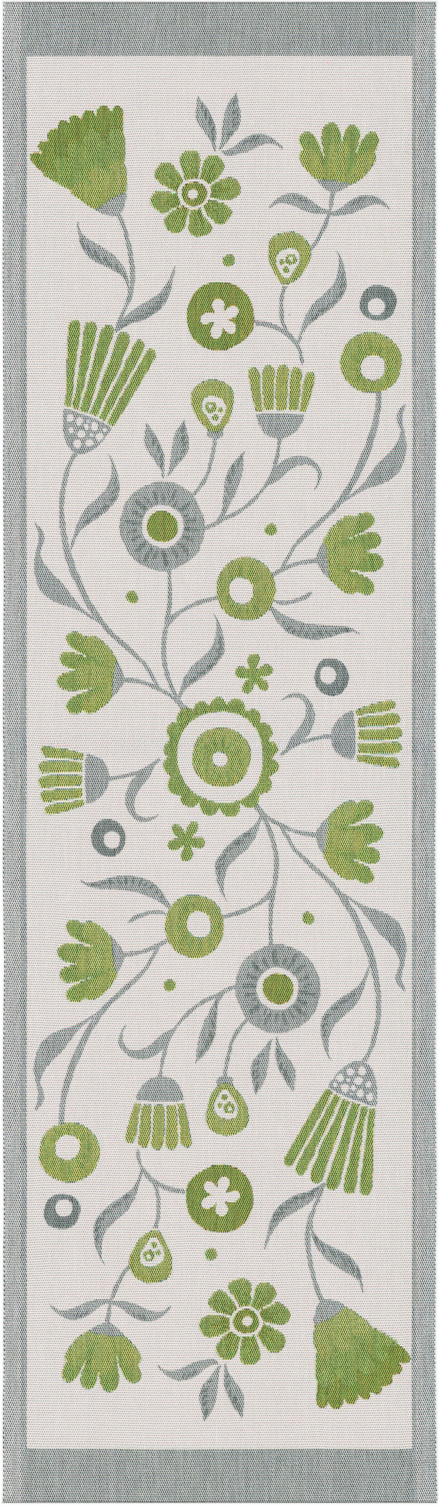 EKELUND MASTER WEAVERS 1692 Tischläufer Tischläufer Vårvinda 540 35x120 cm, Pixel gewebt (6-farbig)