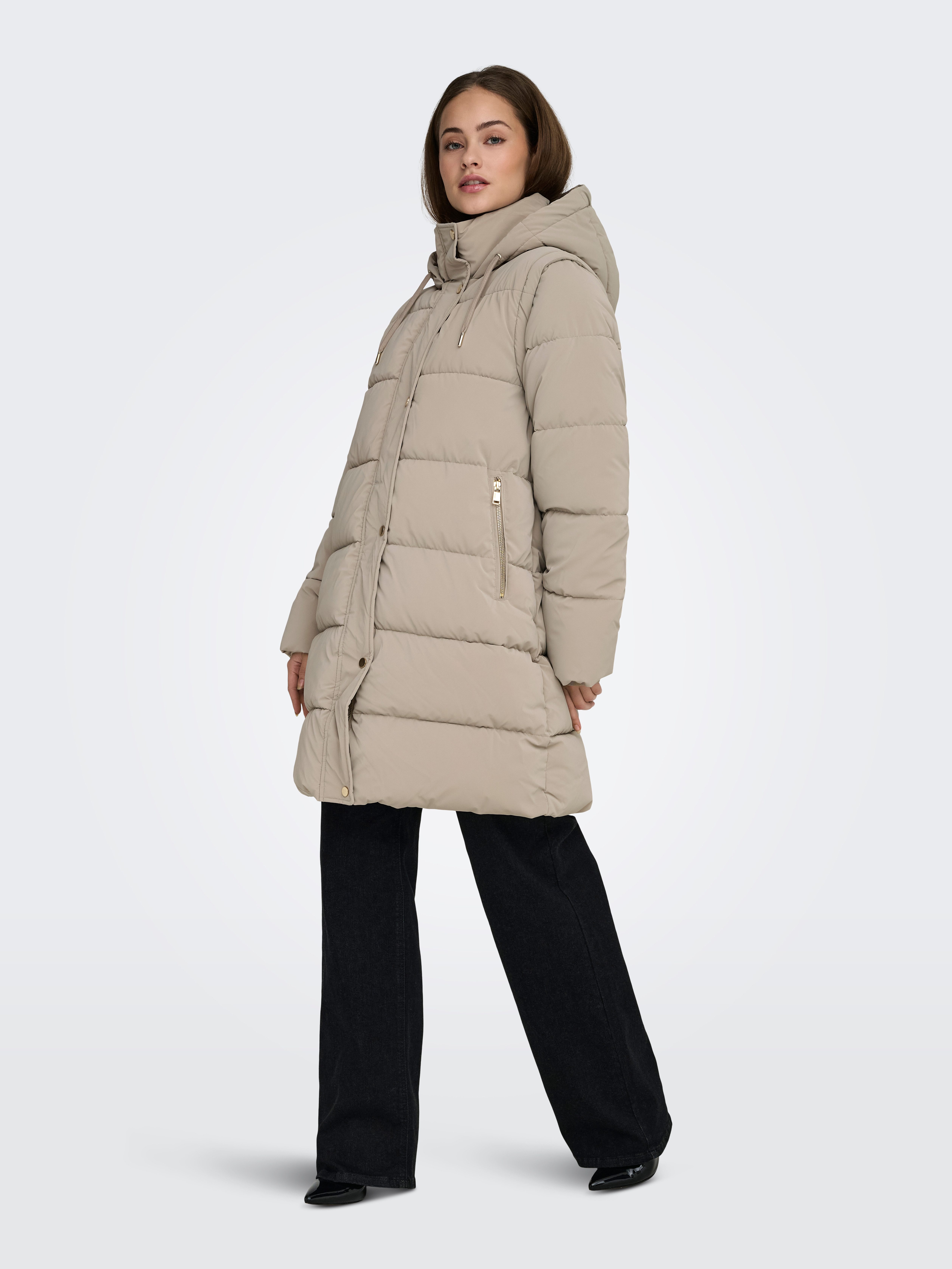 ONLY Steppmantel ONLDIXIE LIFE 2IN1 PUFFER COAT CC OTW Kunstfaser
