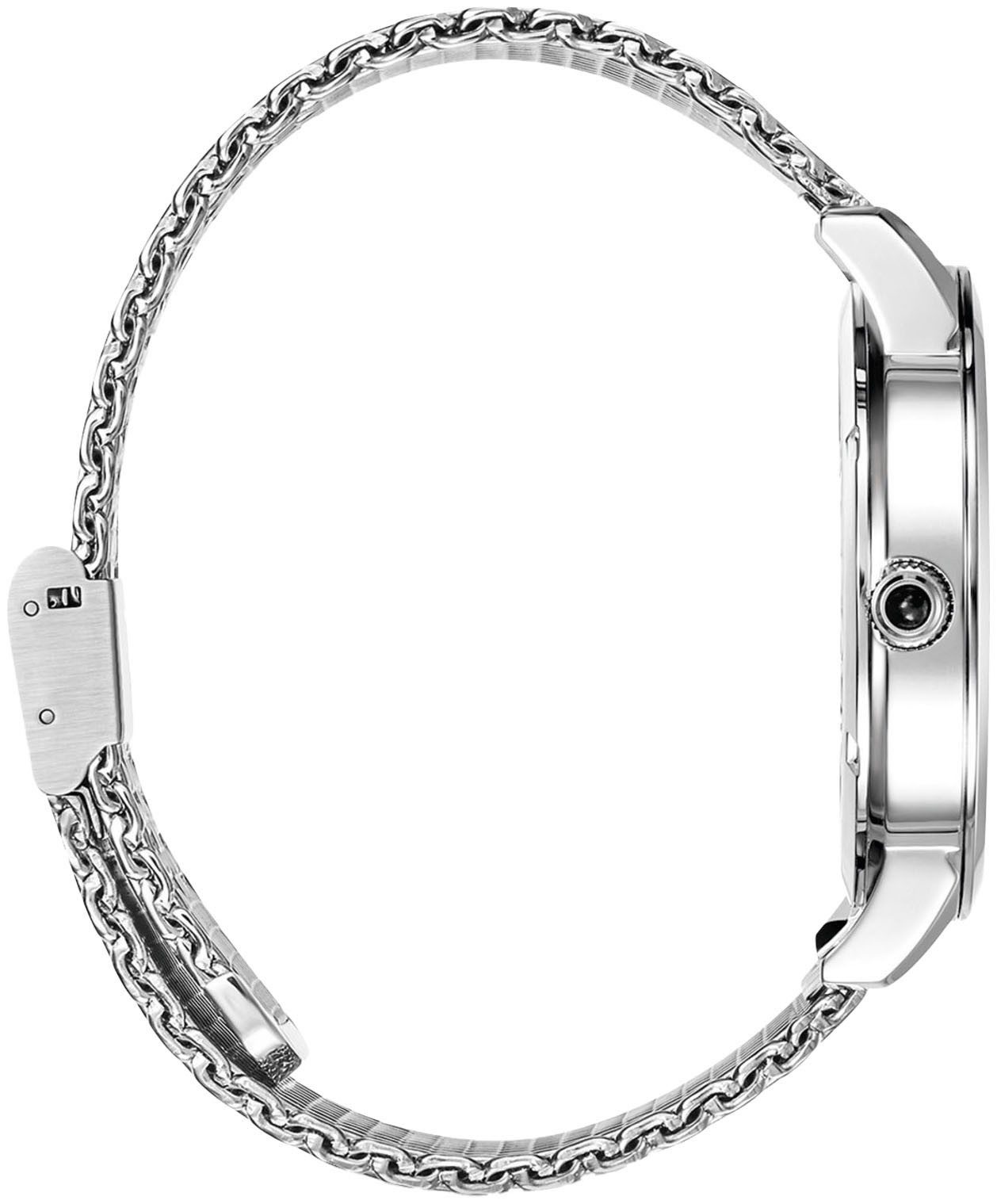 THOMAS SABO Quarzuhr ELEMENTS OF NATURE WA0387-201-201-42 MM, Armbanduhr für Damen und Herren, unisex, Onyx-Steine