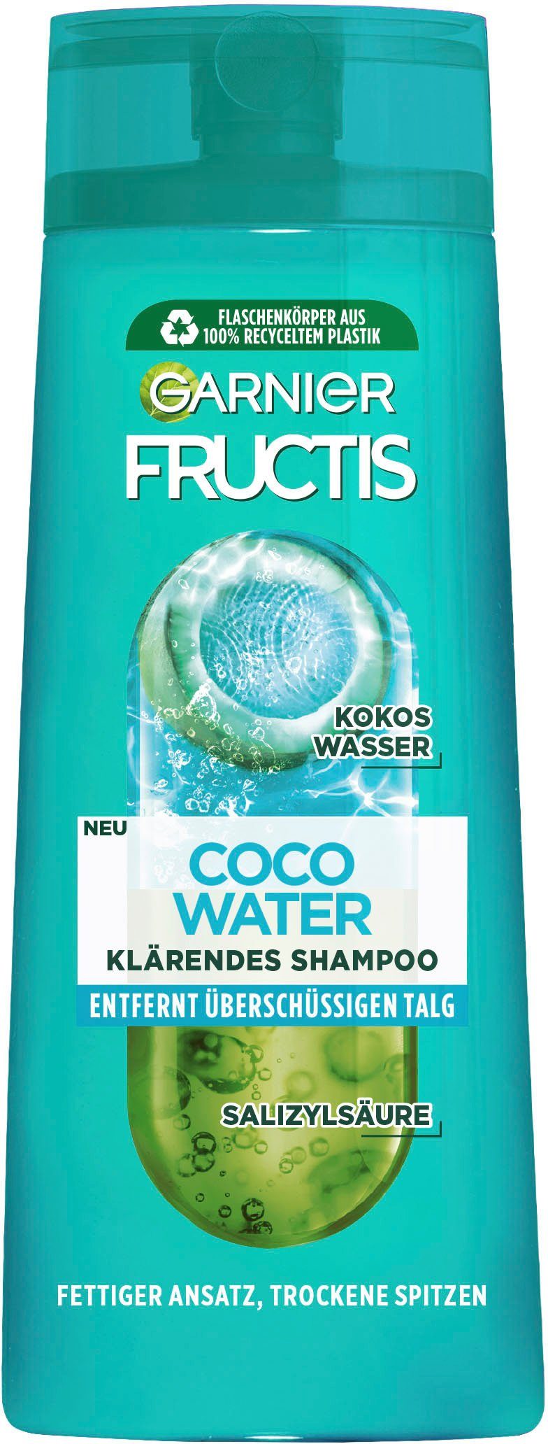 GARNIER Haarshampoo Garnier Fructis Coco Water Shampoo, Set, 6-tlg., Für fettige Ansätze und trockene Spitzen