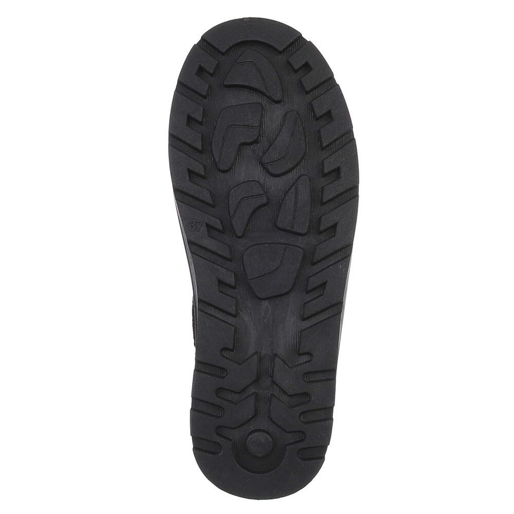 Ital-Design Bequeme Damenfreizeitschuhe mit praktischem Design Snowboots (90624828) Flach Plateaustiefeletten in Schwarz