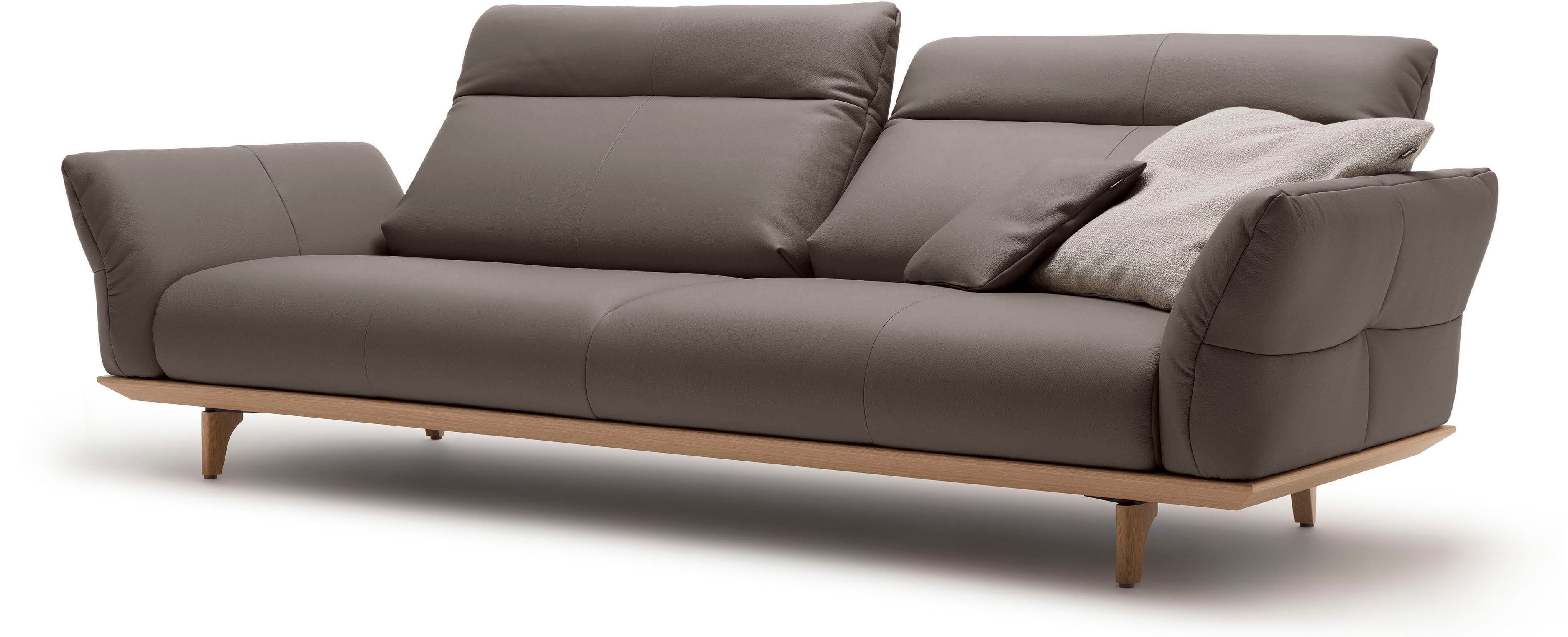 hülsta sofa hs.460, Breite natur, 248 Eiche in 4-Sitzer cm Sockel Füße Eiche