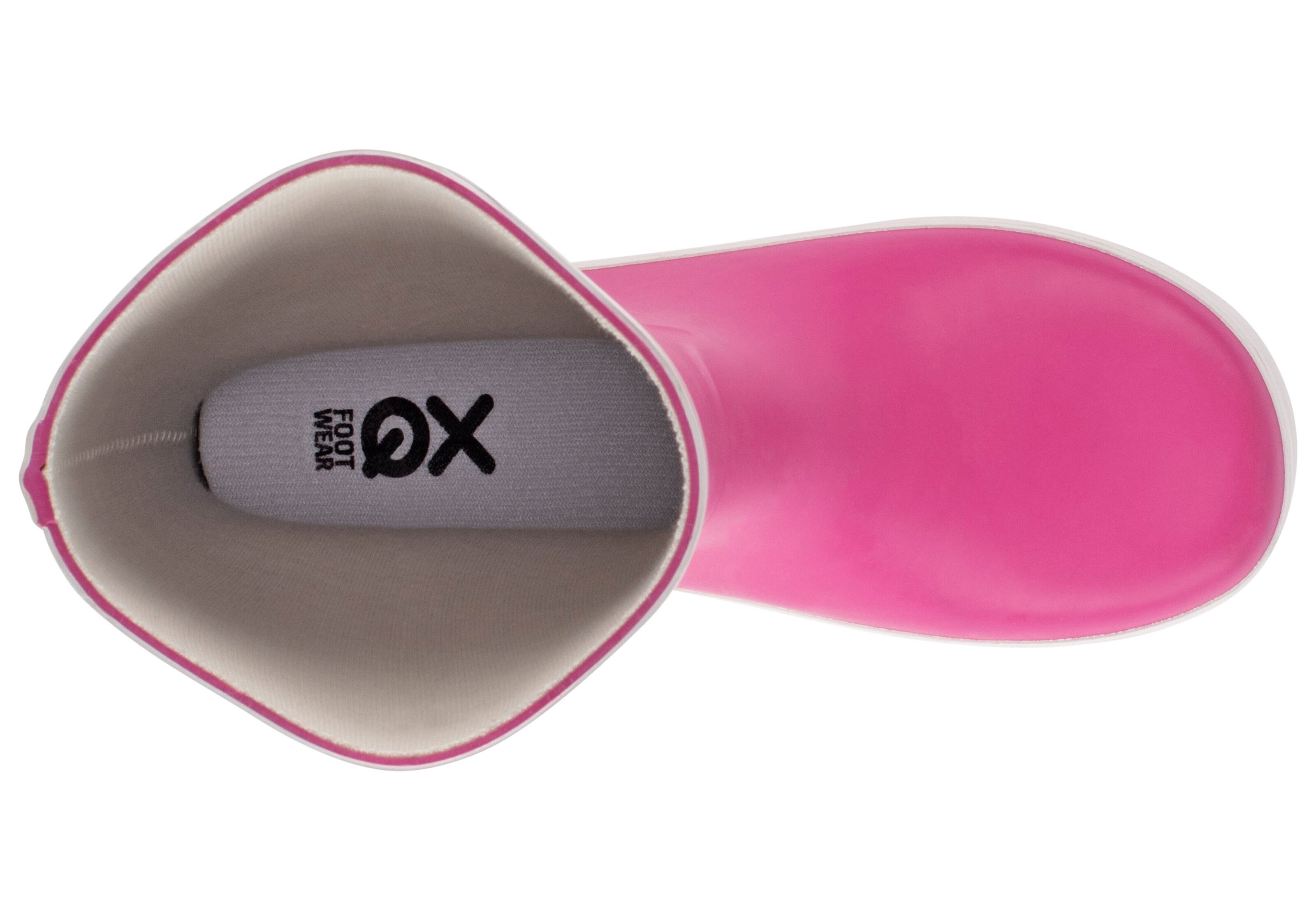 XQ Footwear KINDER STIEFEL Gummistiefel Wasserdichte Regenstiefel mit herausnehmbarer Sohle