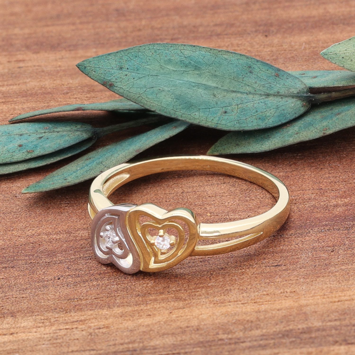 Glizz Goldring Gold 333/8K Bicolor günstig online kaufen