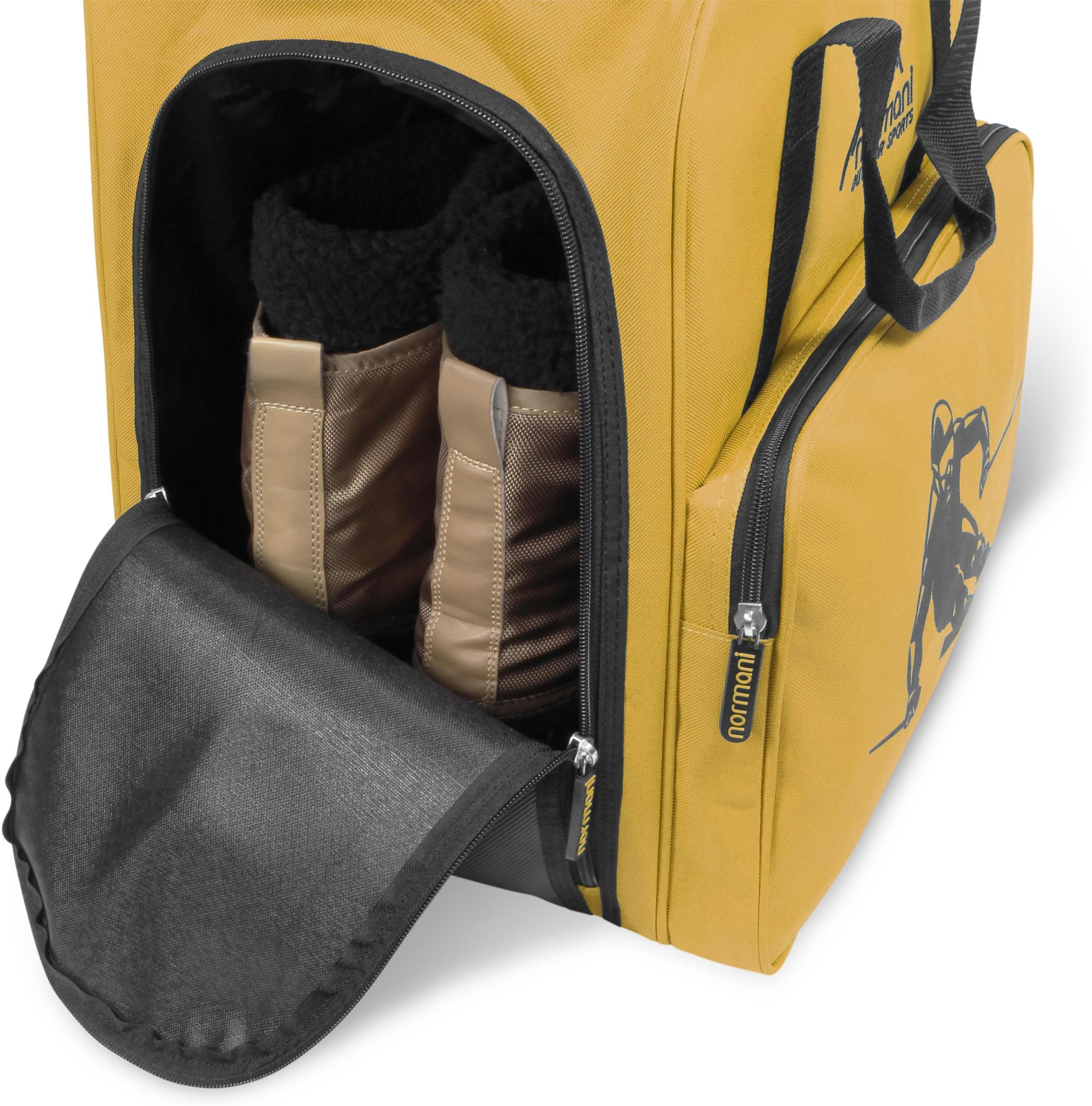 normani Sporttasche Skitasche 53 l Alpine Depo, Skischuhtasche mit separatem Helmfach und Rucksackfunktion