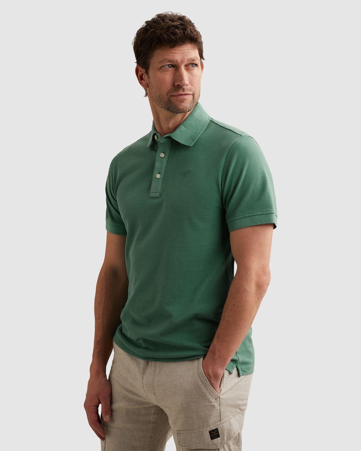 PME LEGEND Poloshirt Short sleeve polo pique garment dyed mit Logo Stickerei