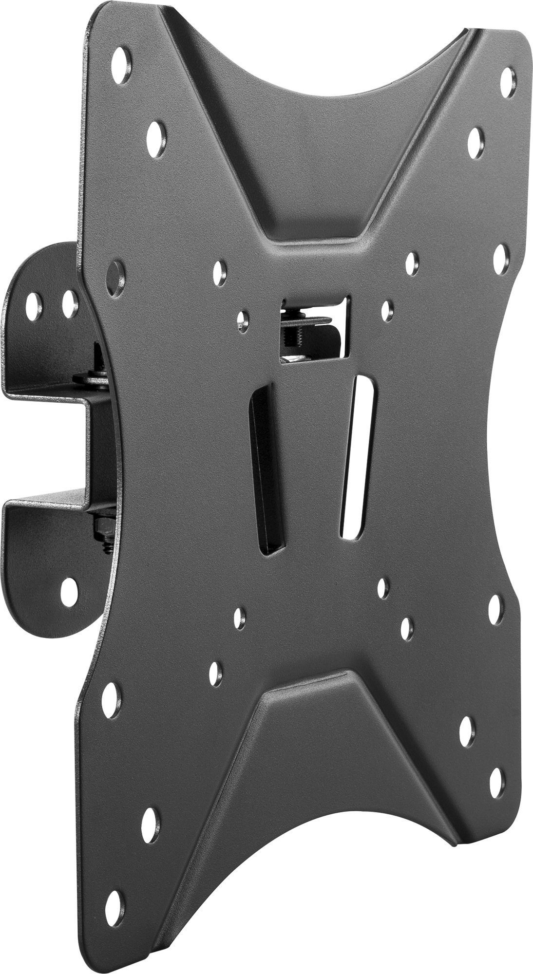 Schwaiger TV-Wandhalterung LWH14225 513, (bis 46 Zoll, neigbar, schwenkbar, bis 25kg, bis 200x200mm, integriete Wasserwaage, schwarz)