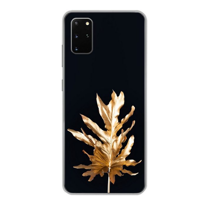 MuchoWow Handyhülle Blätter - Gold - Herbst - Natur - Luxus Phone Case Handyhülle Samsung Galaxy S20 Plus Silikon Schutzhülle