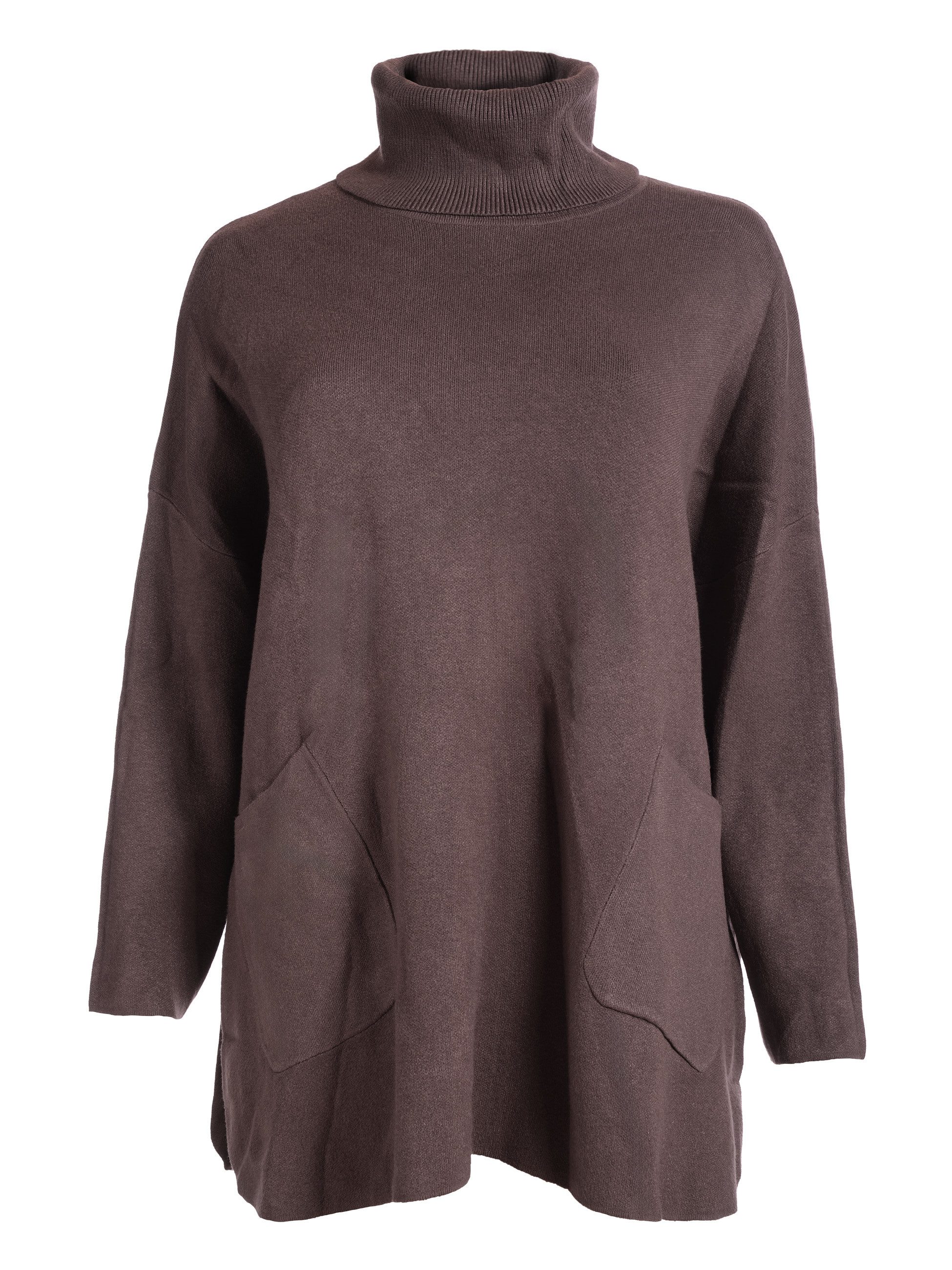 PEKIVESSA Longpullover Stricktunika mit Rollkragen Zwei günstig online kaufen