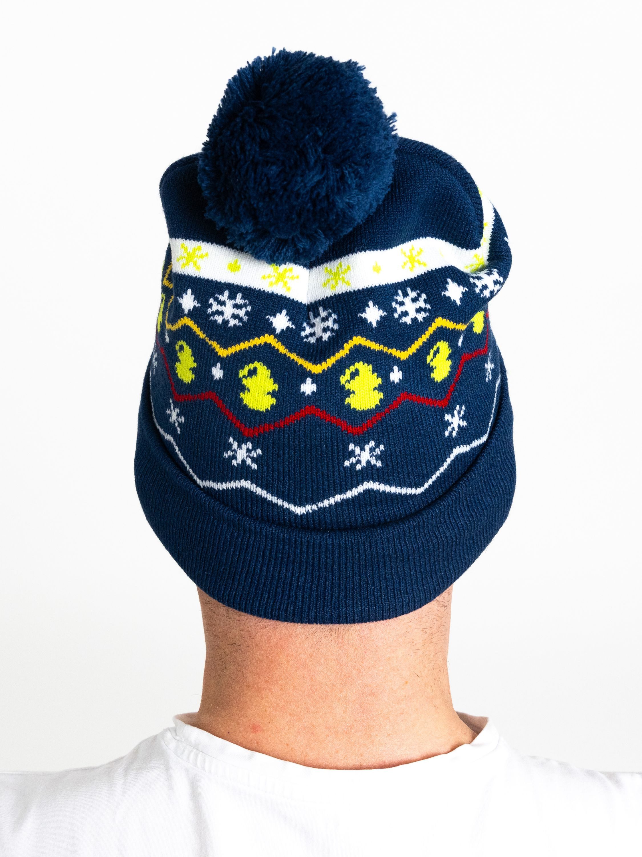United Labels® Strickmütze The Grinch Strickmütze Wintermütze mit Bommel Mütze