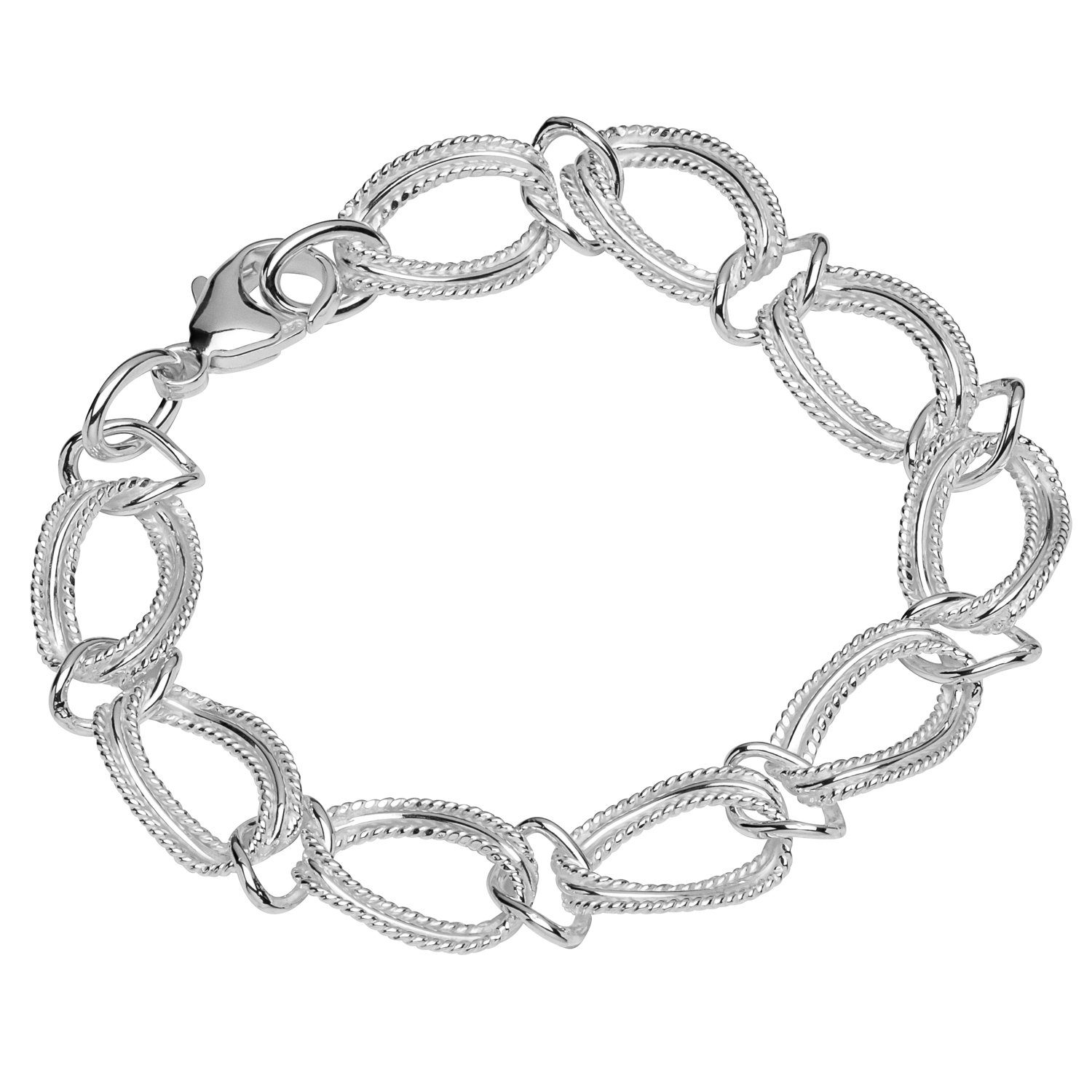 Silberarmband Armband 925 Sterling Silber 19cm Designer Kette Da
