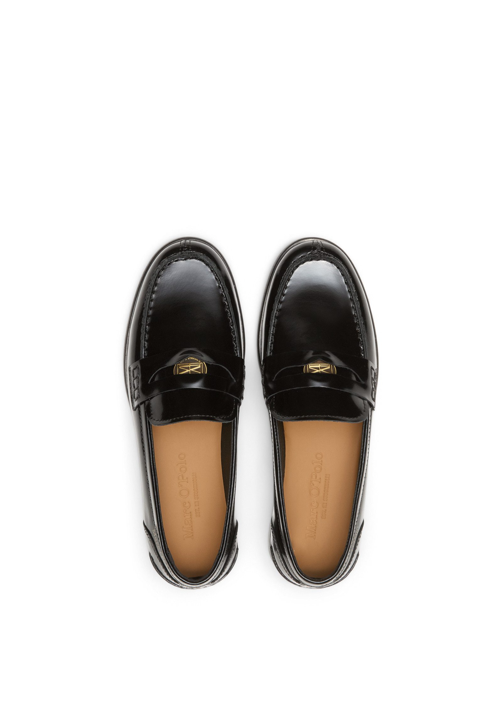 Marc O'Polo aus Lackleder mit Münze Loafer