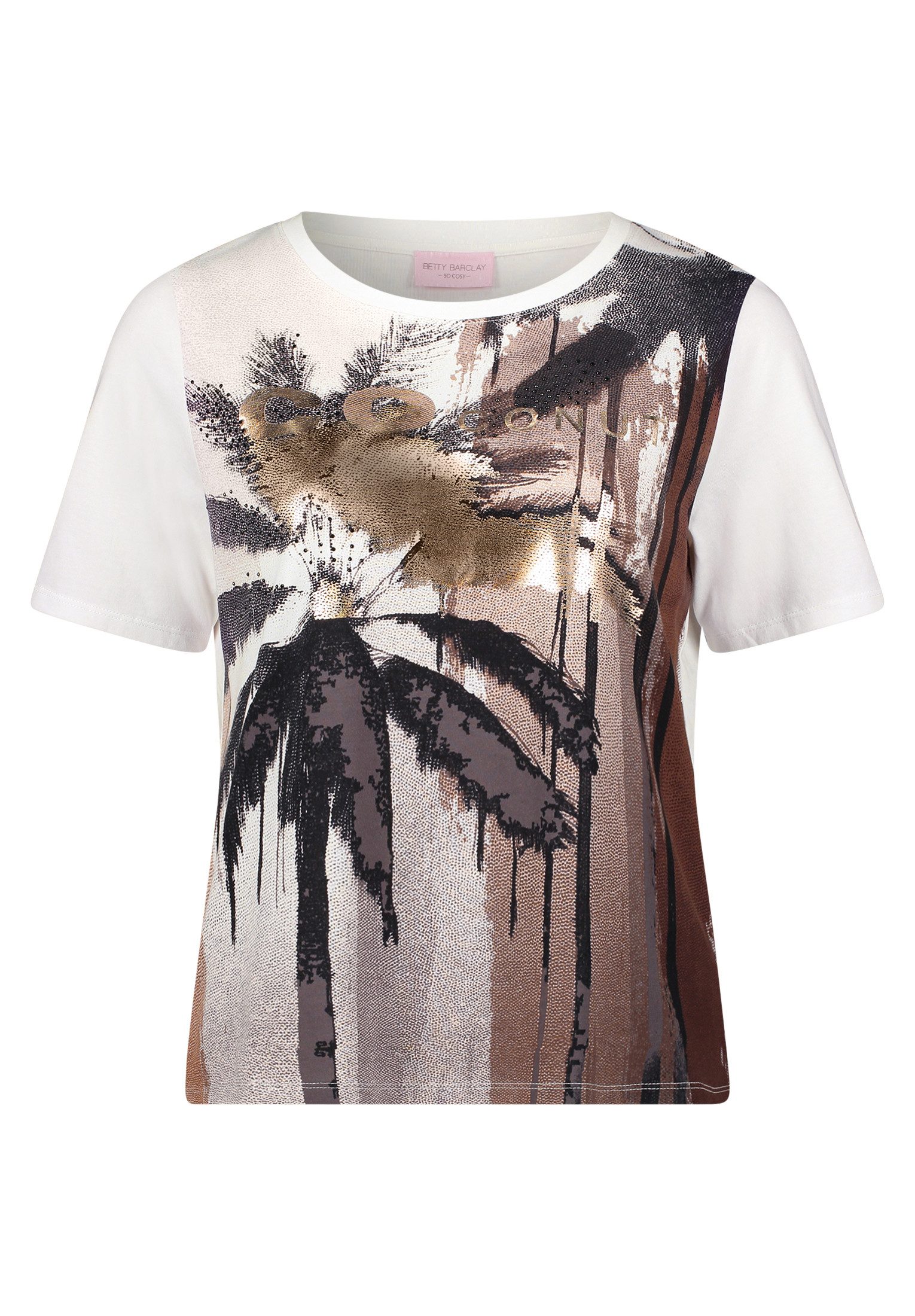Kurzarmshirt Damen mit Aufdruck