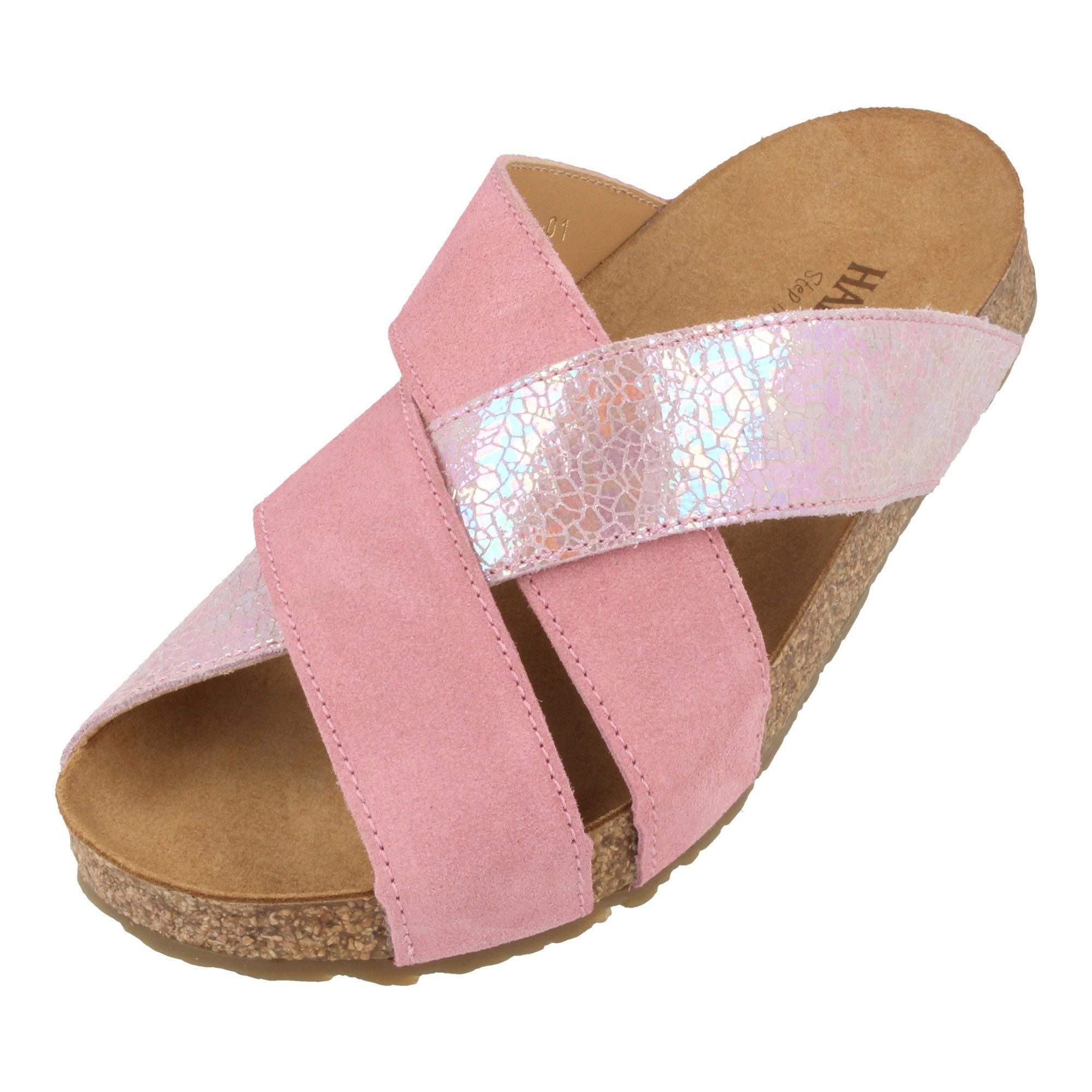 Haflinger Bio Como Sommer Sandale aus Leder Hausschuh Unisex Hausschuh