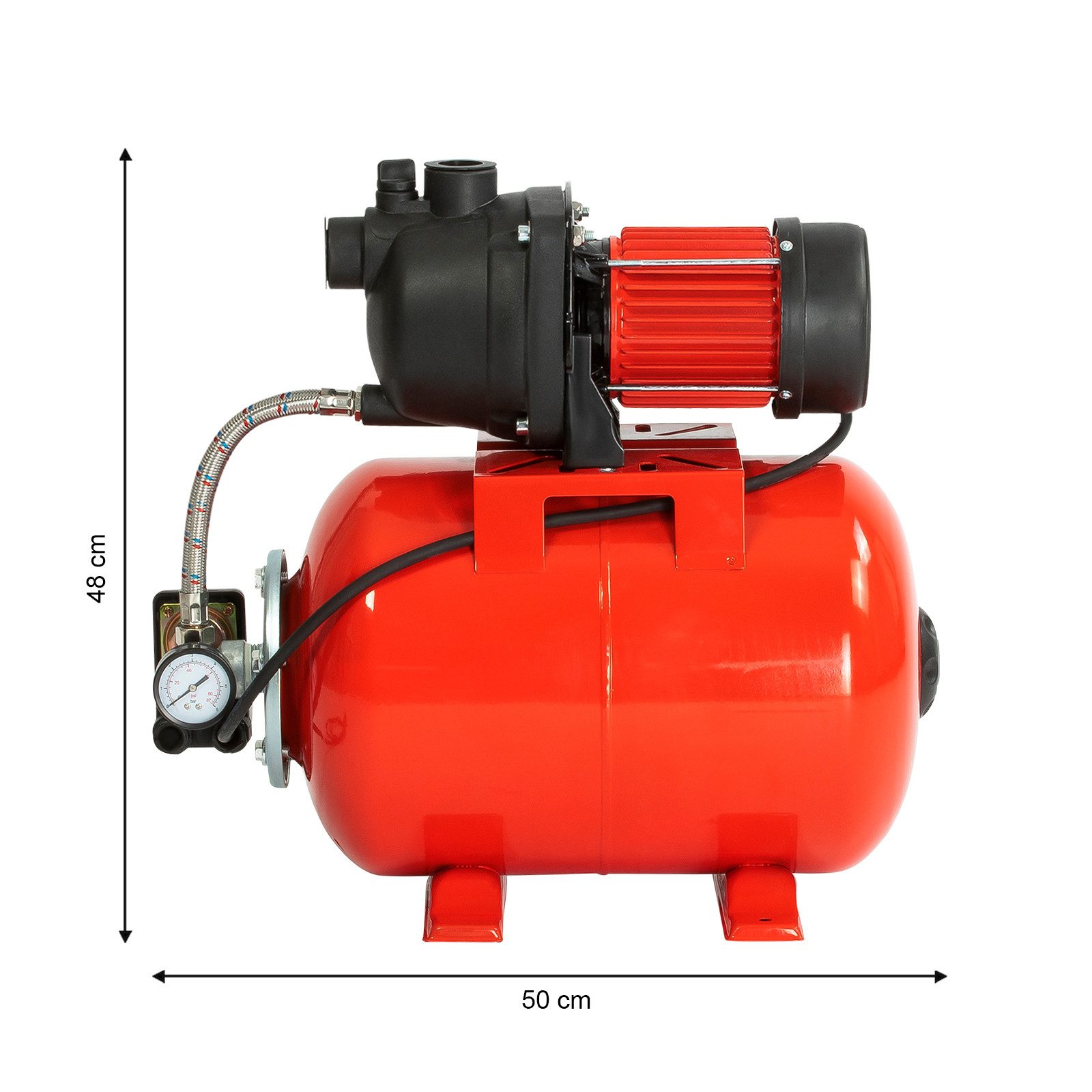 Grafner Hauswasserwerk Hauswasserwerk Hauswasser Elektromotor 1200 W 3800 l/h, bis zu 3800 l/h Fördermenge, 25 Liter Behältervolumen