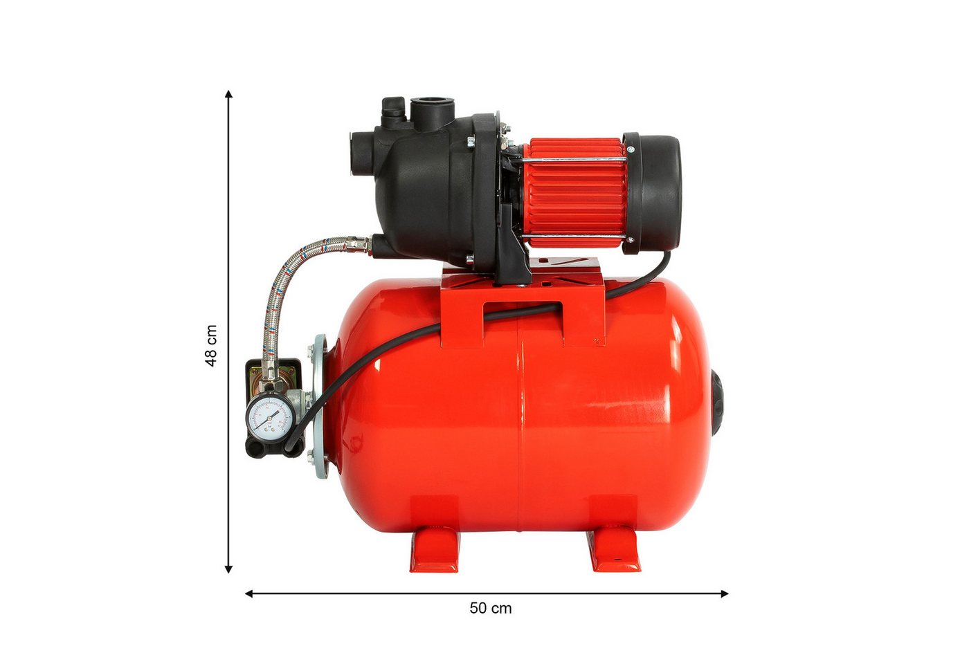 Thumbnail - Grafner Hauswasserwerk Hauswasserwerk Hauswasser Elektromotor 1200 W 3800 l/h, bis zu 3800 l/h Fördermenge, 25 Liter Beh...