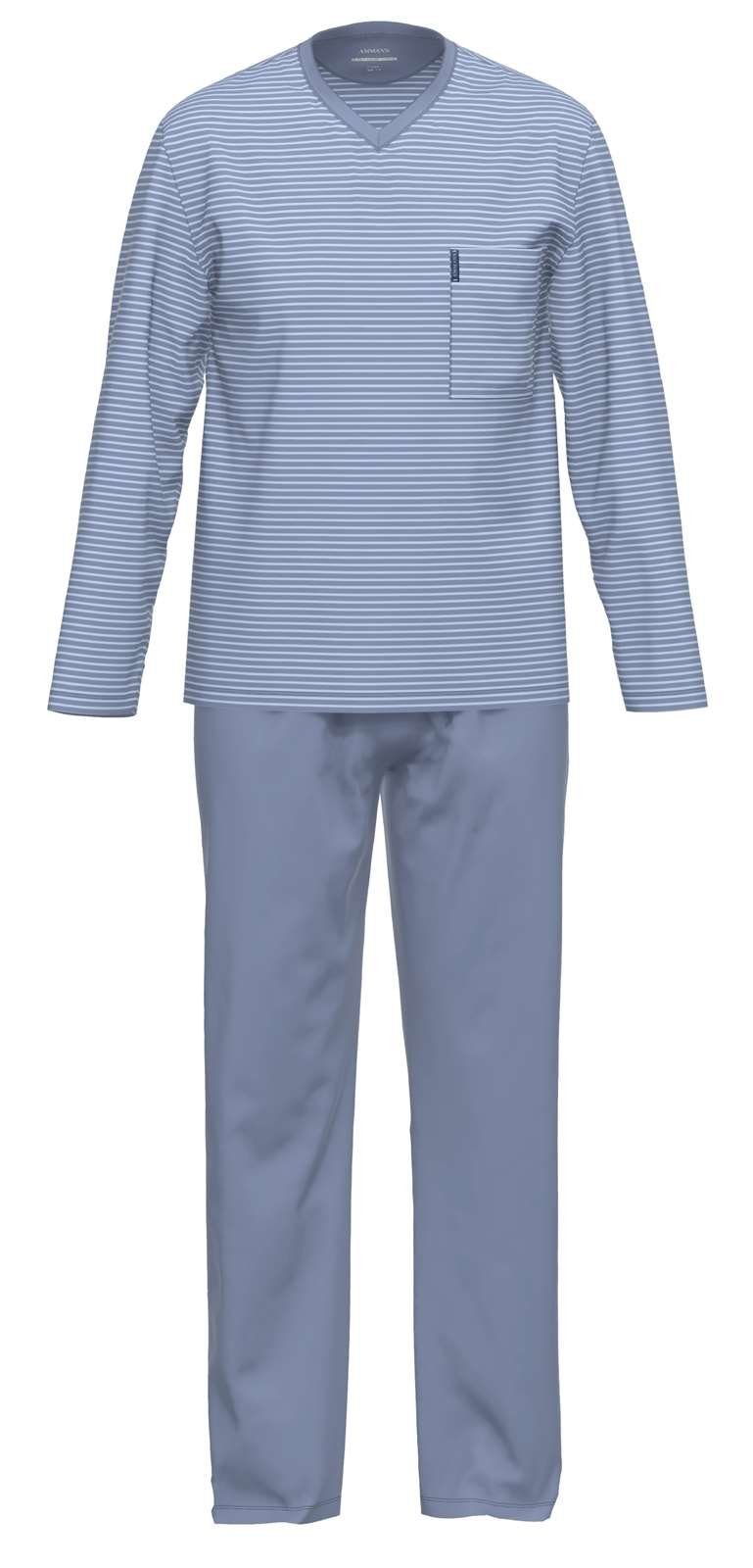 Ammann Pyjama 9249 (Set) aus reiner Bio-Baumwolle Polo