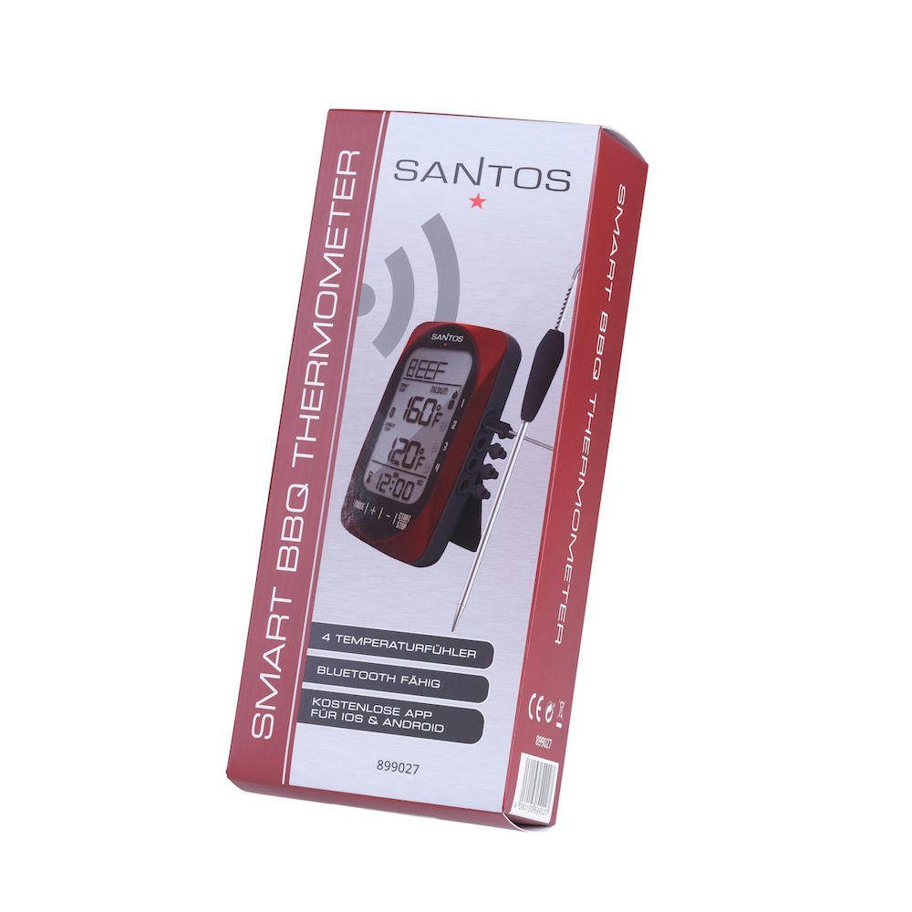 PROREGAL® Grillbesteck-Set Steuerung per 4 Bluetooth App Temperaturfühler Smart BBQ Thermometer