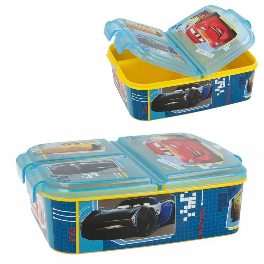 Disney Cars Lunchbox Brotdose Race 3 Fächer Disney Cars Lunch to Go Vesper Dose