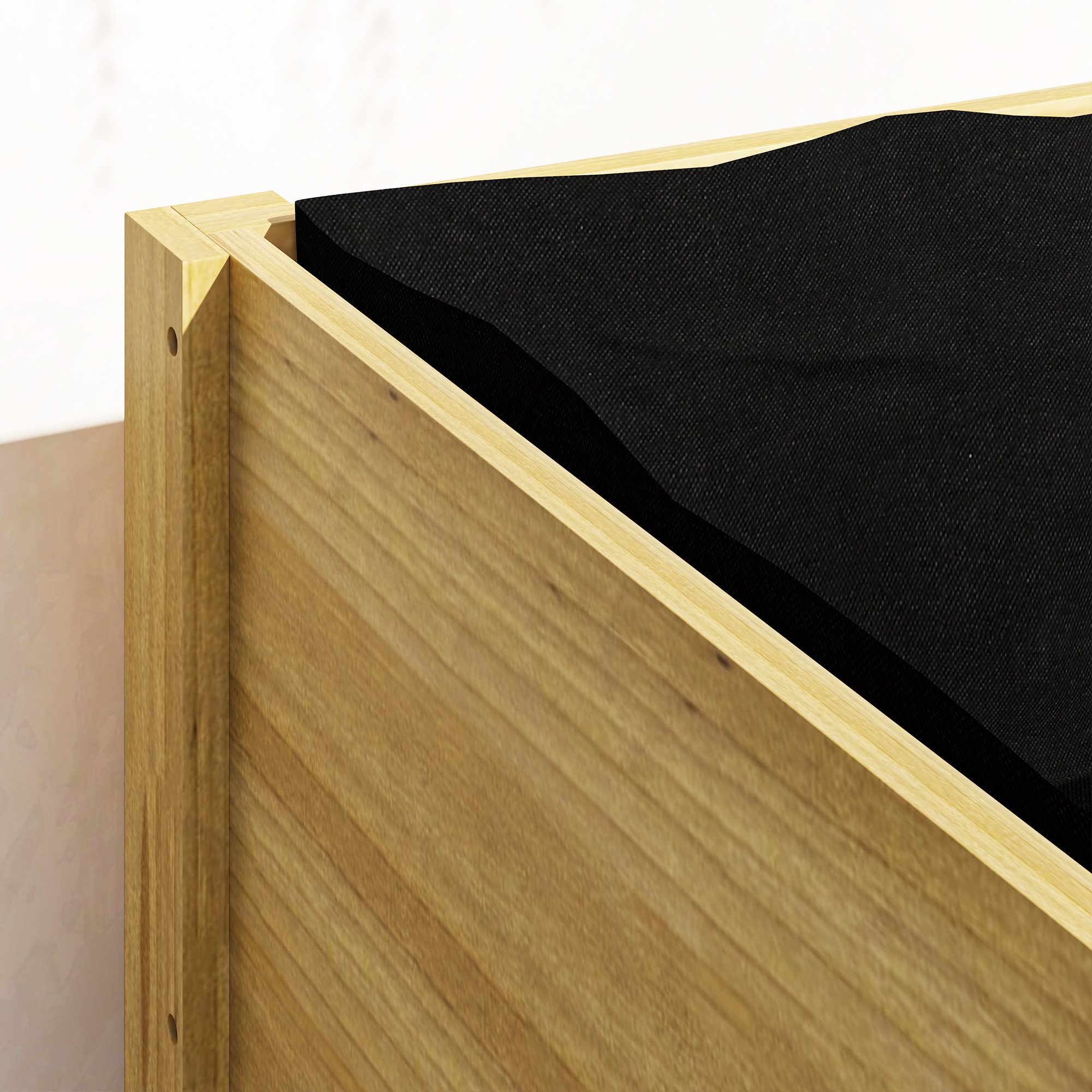 furnicato Hochbeet Holz-Pflanzbox mit Acrylplatten, 110x50x80 cm