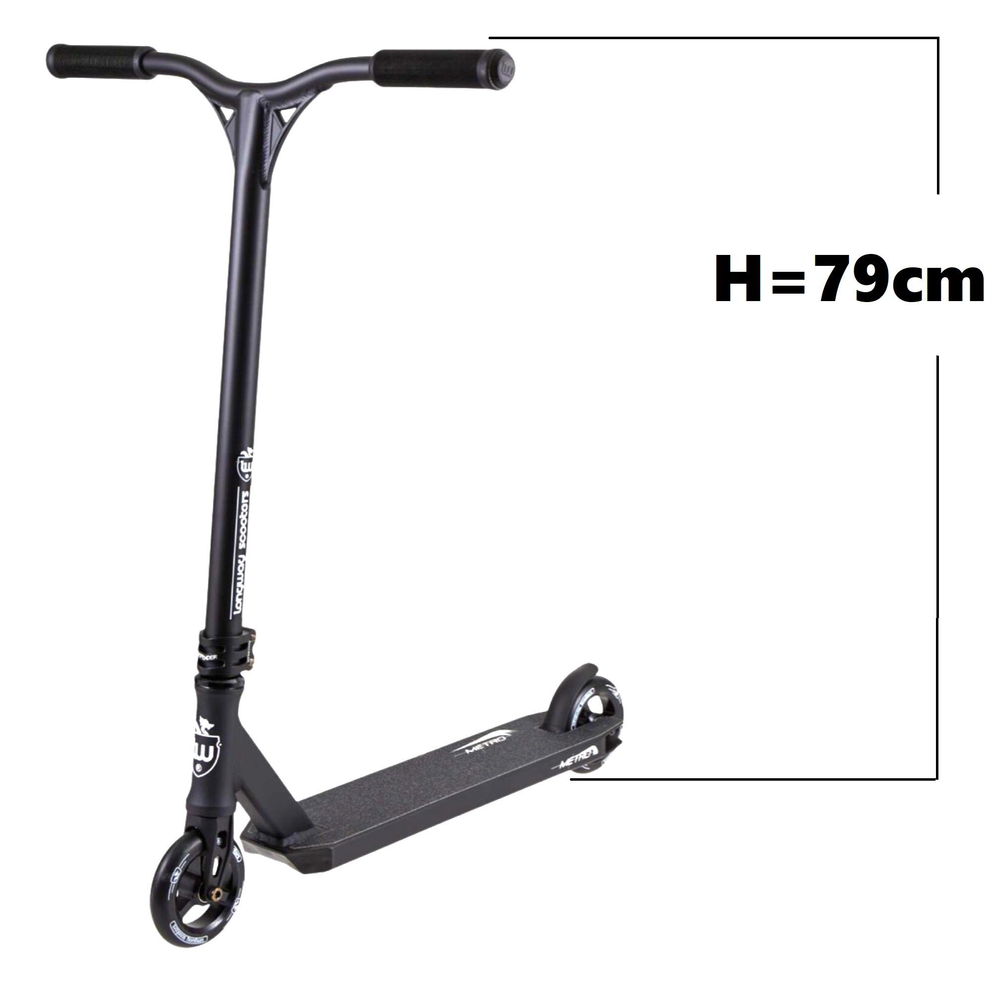 Thumbnail - Longway Scooters Stuntscooter Longway Metro 2K19 Stunt-Scooter H=79cm Schwarz