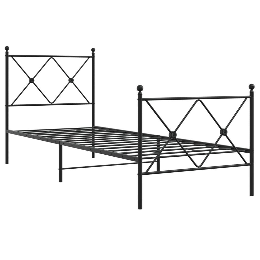 vidaXL Bett Bettgestell mit Kopf- und günstig online kaufen