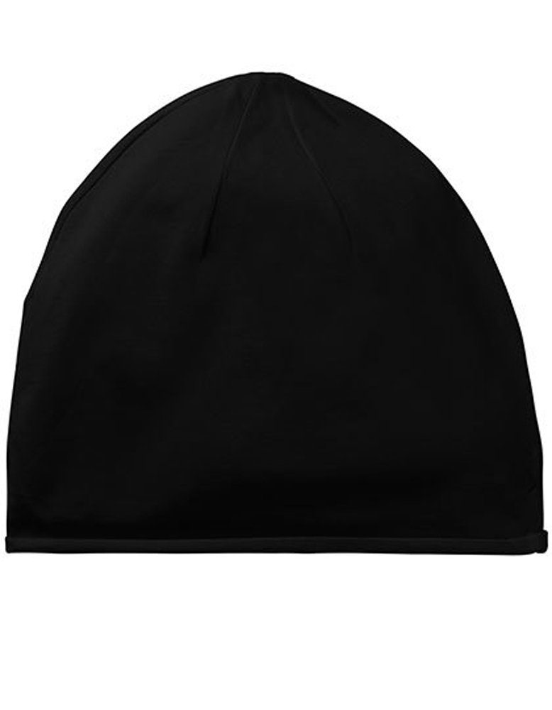 Beanie Leichter Stadler Mütze Baumwolle Modescout Black Beanie Bio-Baumwolle Organic Hat Fairtrade-zertifizierte