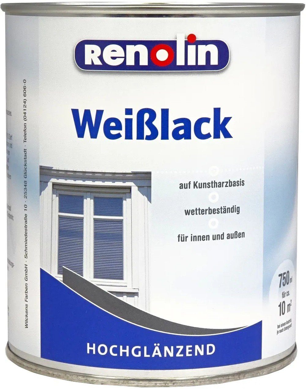 Wilckens Farben Weißlack Renolin Weisslack Weiß hochglänzend