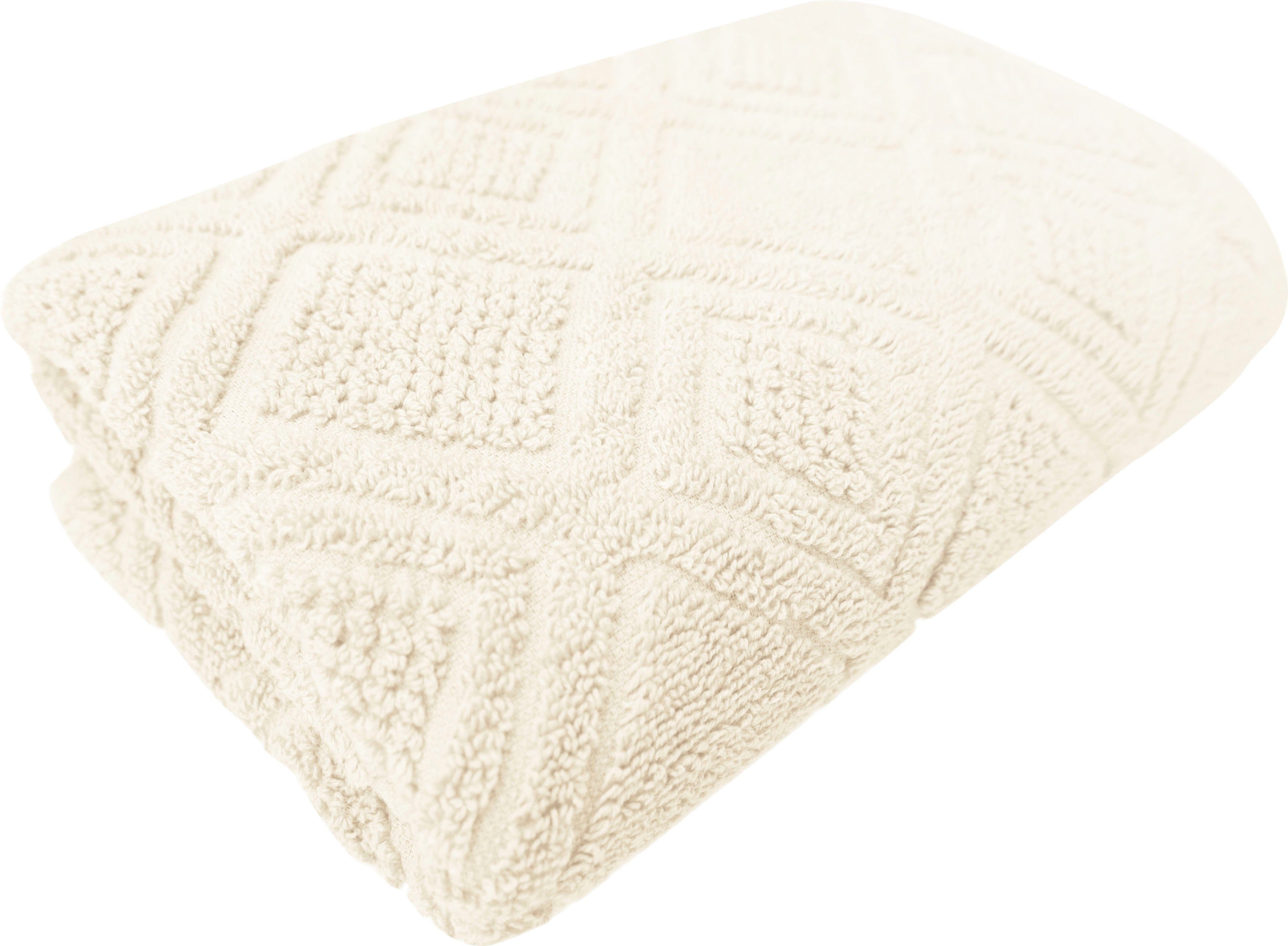 framsohn frottier Handtücher Mosaik Handtücher, Frottier (2-St), gemustert, fein gewalkter Feinzwirn, hergestellt in Österreich