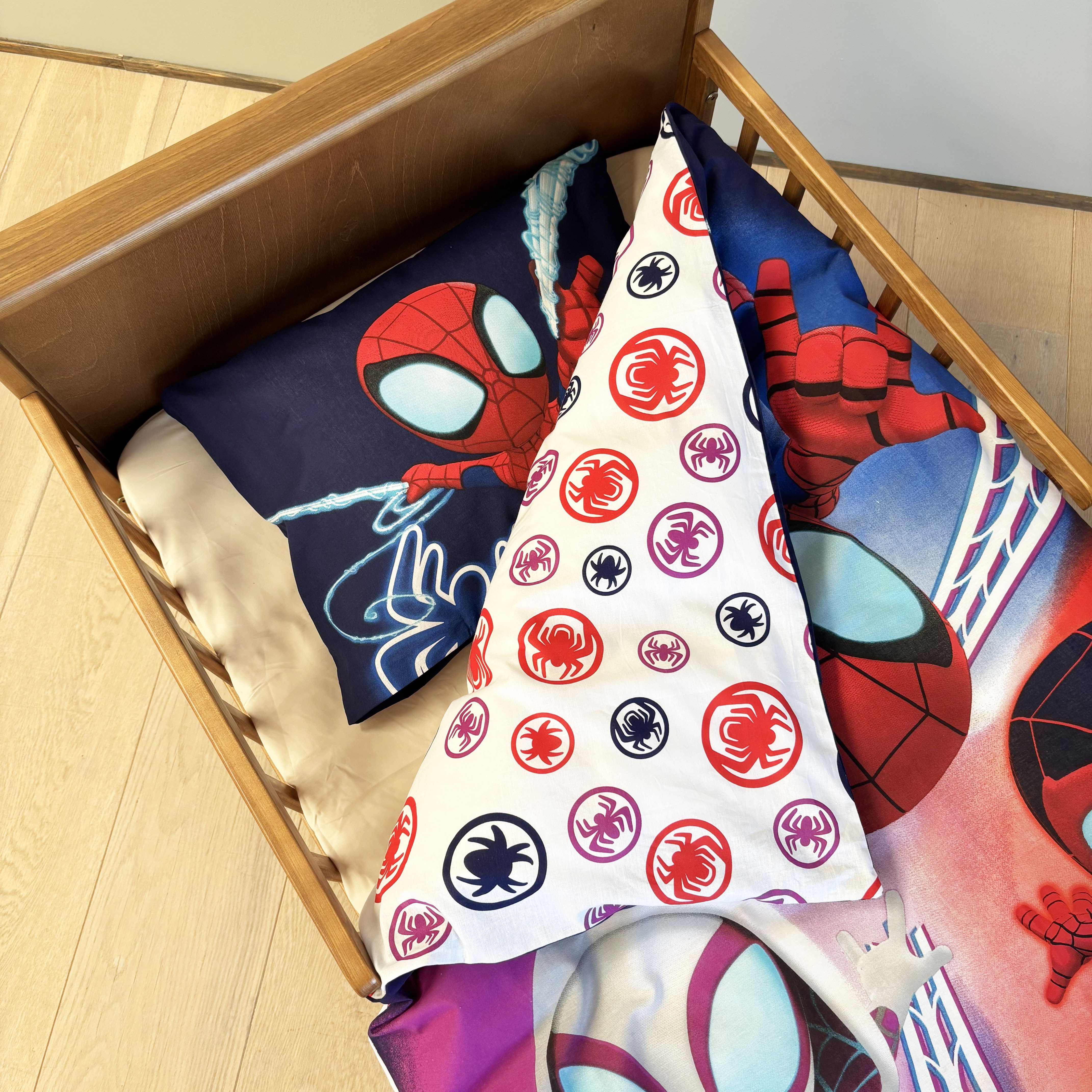 MARVEL Kinderbettwäsche Marvel Spidey Amazing Friends Kinderbettwäsche Ghost-Spider 100x135 cm, Renforcé, 2 teilig – Bild 4 von 5