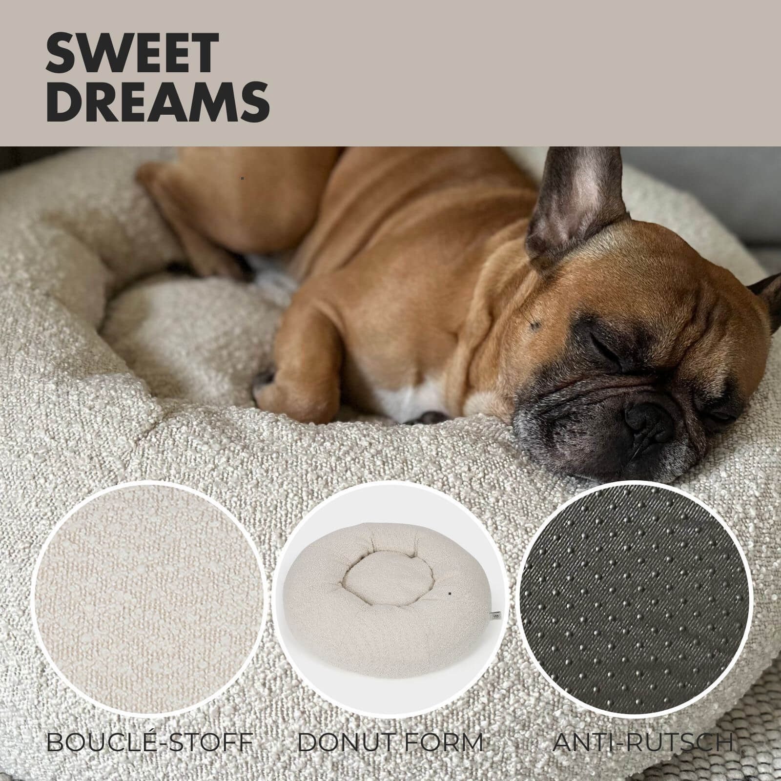 PAW WOW Hundekorb Hundebett LENI Bouclé günstig online kaufen