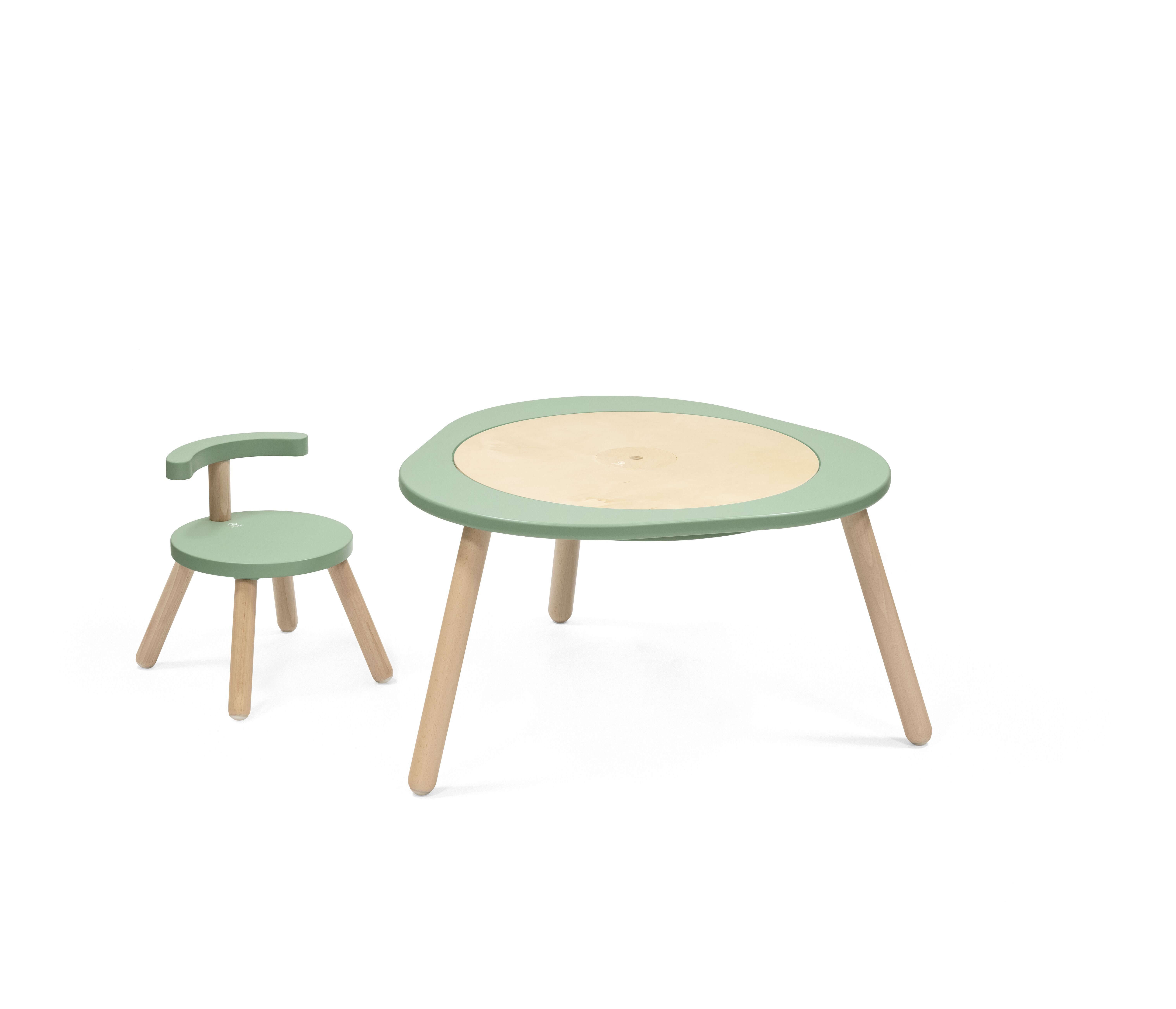 Kinderstuhl dem flexibler Kindersitzgruppe Stokke MuTable™ Green Spieltisch MuTable™ Stuhl mit Sitzhöhe, Stokke® Clover Mit V2, kompatibel​