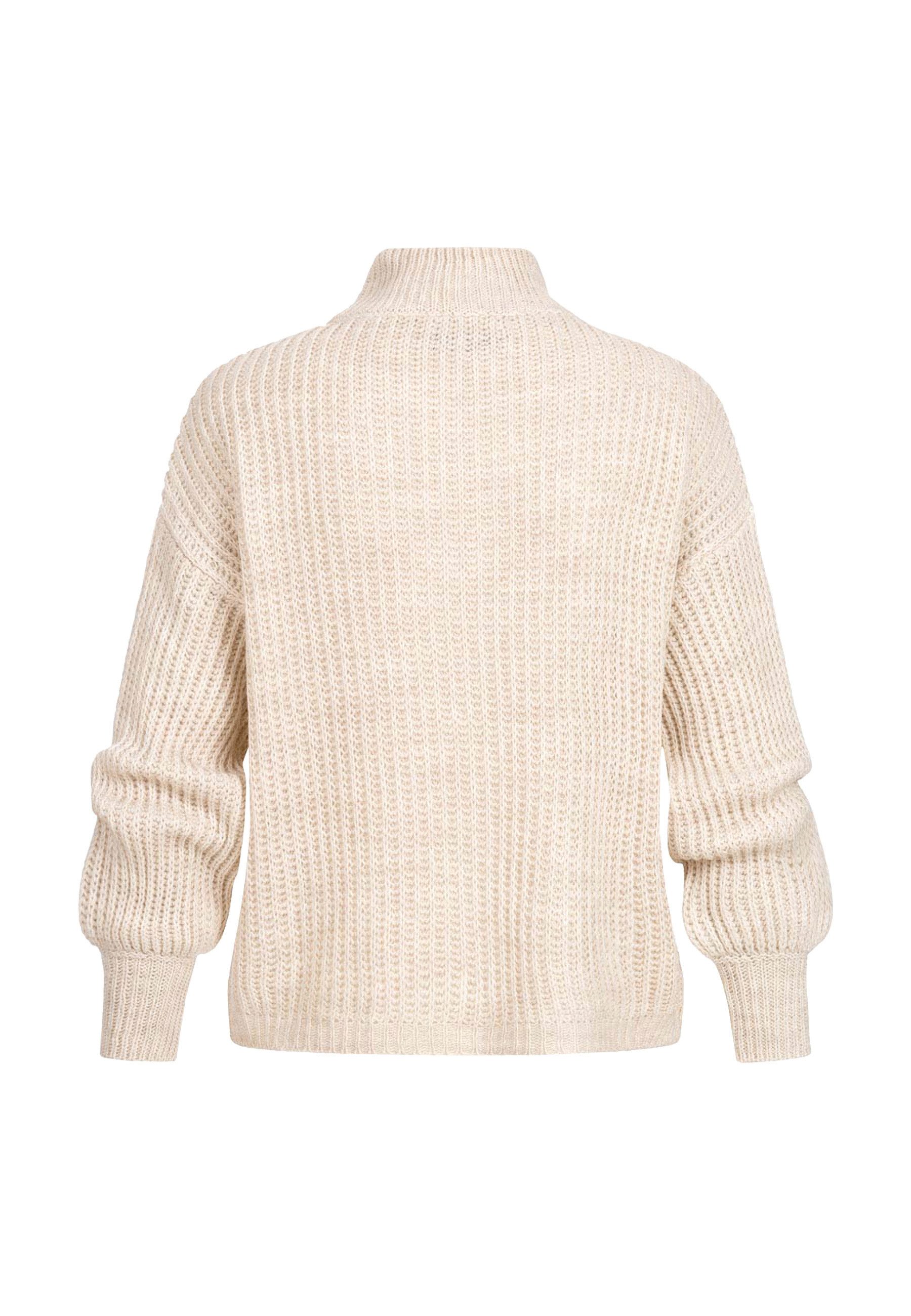 CLOUD 5IVE Fleecepullover CLOUD 5IVE Pullover mit Stehrollkragen und V-Auss günstig online kaufen