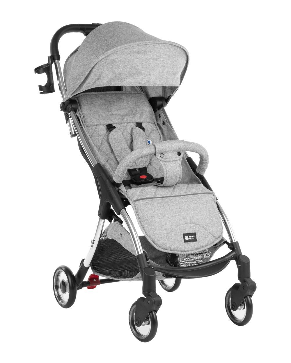 Kikkaboo Kinder-Buggy Kinderwagen Buggy Cloe bis 22 kg, Aluminiumrahmen faltbar Getränkehalter