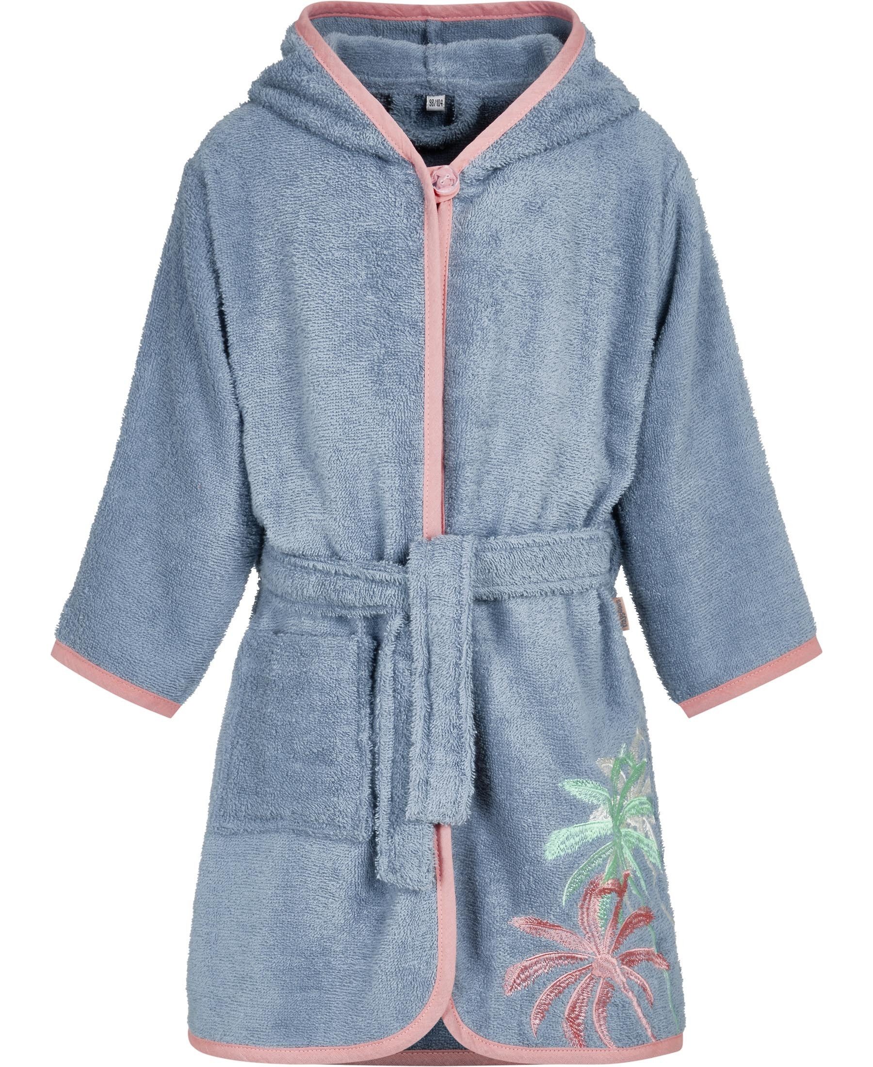 Playshoes Kinderbademantel Frottee-Bademantel Palmen