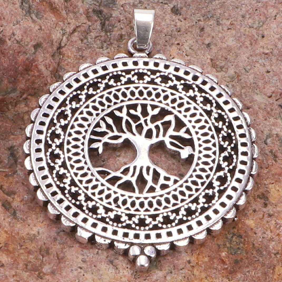 Guru-Shop Kettenanhänger Ethno Amulett mit Tree günstig online kaufen