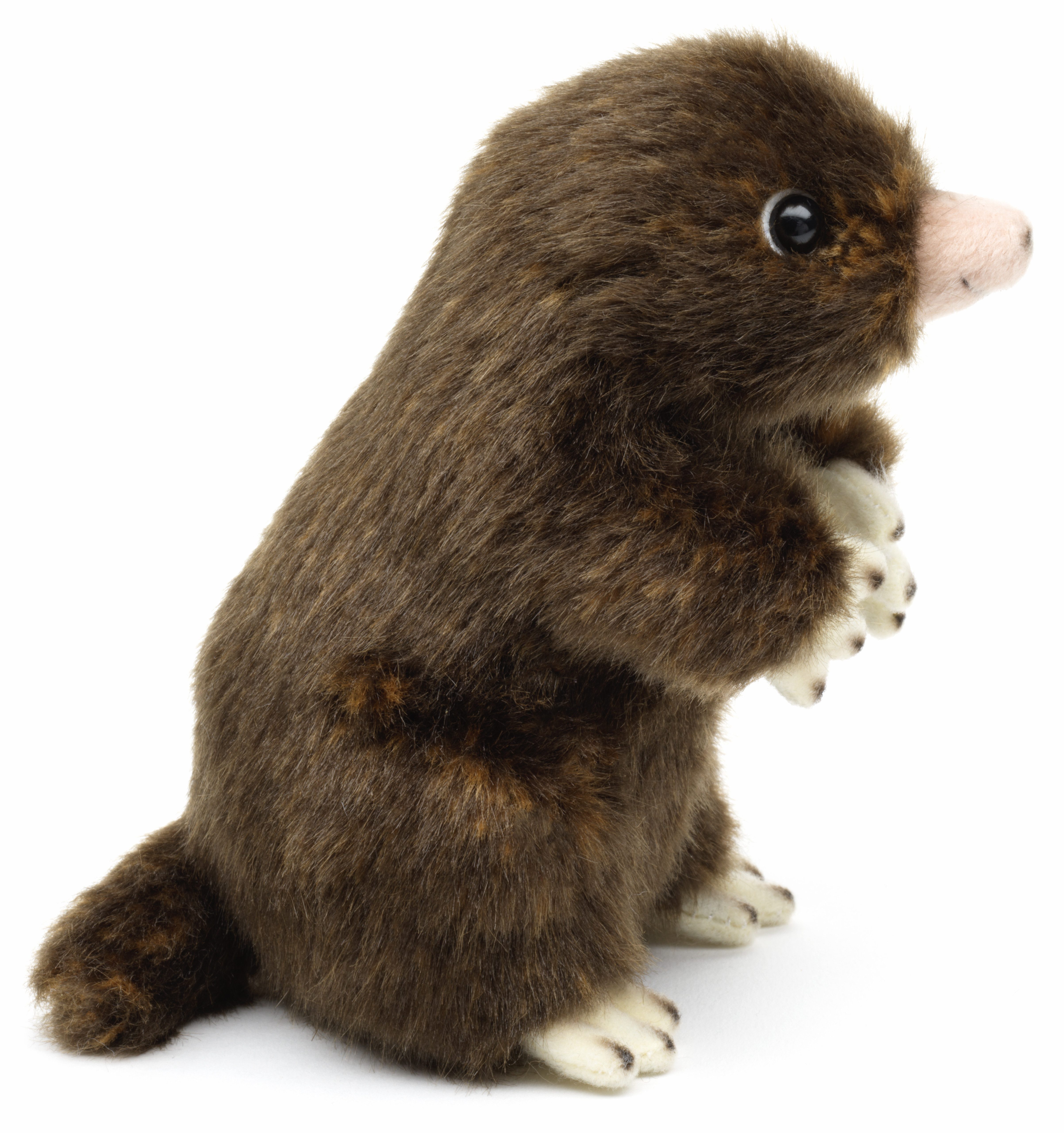 Uni-Toys Kuscheltier Maulwurf - 14 cm (Höhe) - Plüschtier, zu 100 % recyceltes Füllmaterial