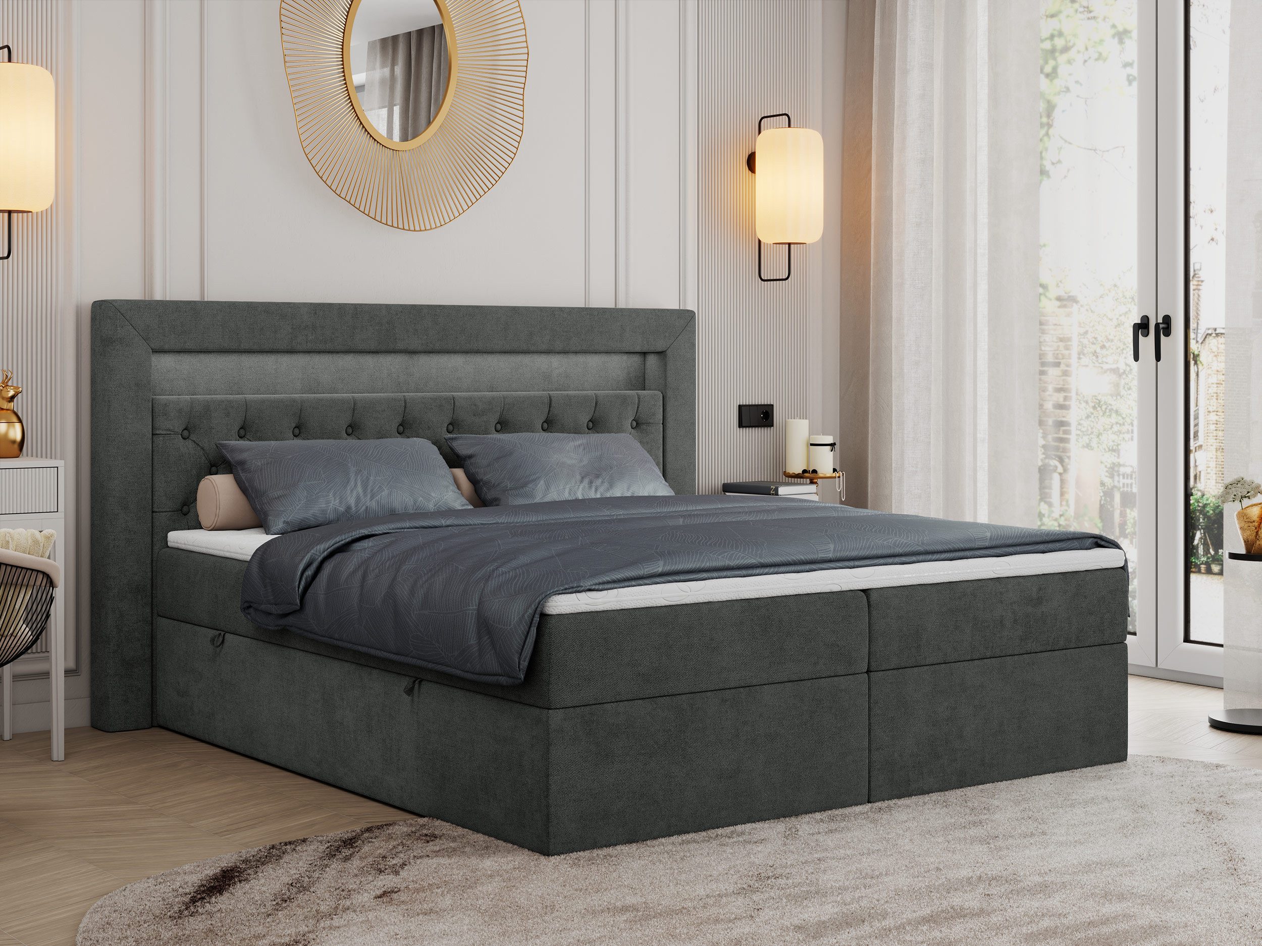 MKS MÖBEL Boxspringbett Gold 6 (Set, günstig online kaufen