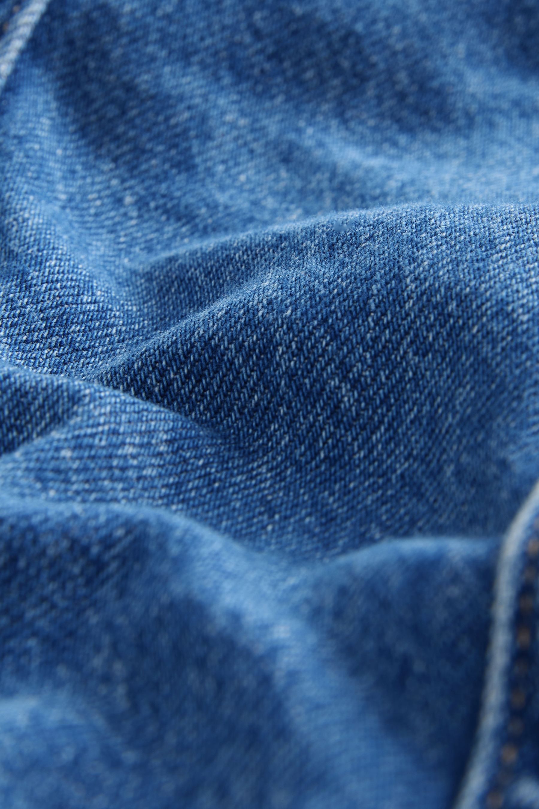 Next Midikleid Maxihemdkleid aus Denim, Kurzgröße (1-tlg)